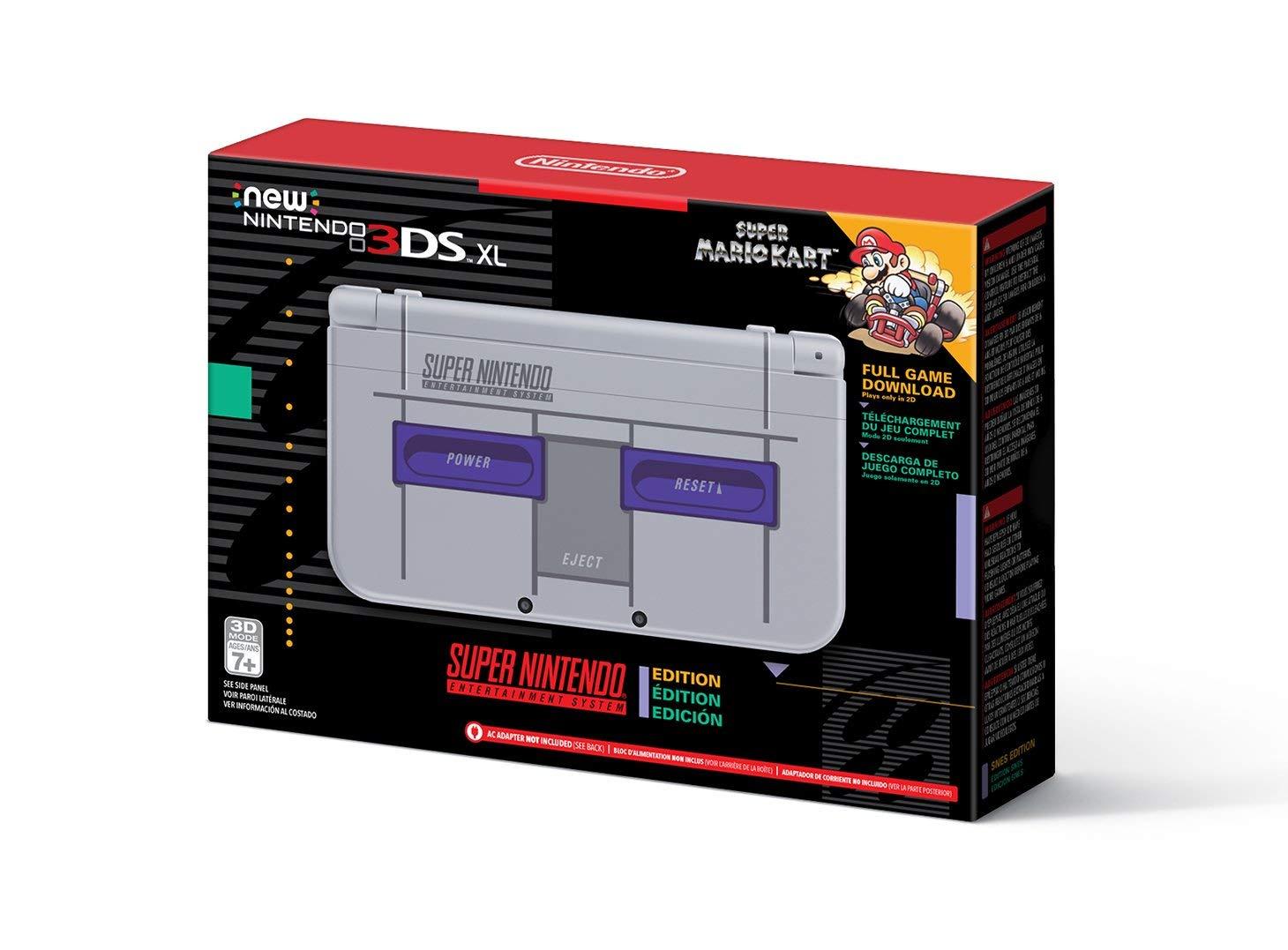 Nintendo New 3DS XL - Super NES Edition + Super Mario Kart for SNES (Renewed)