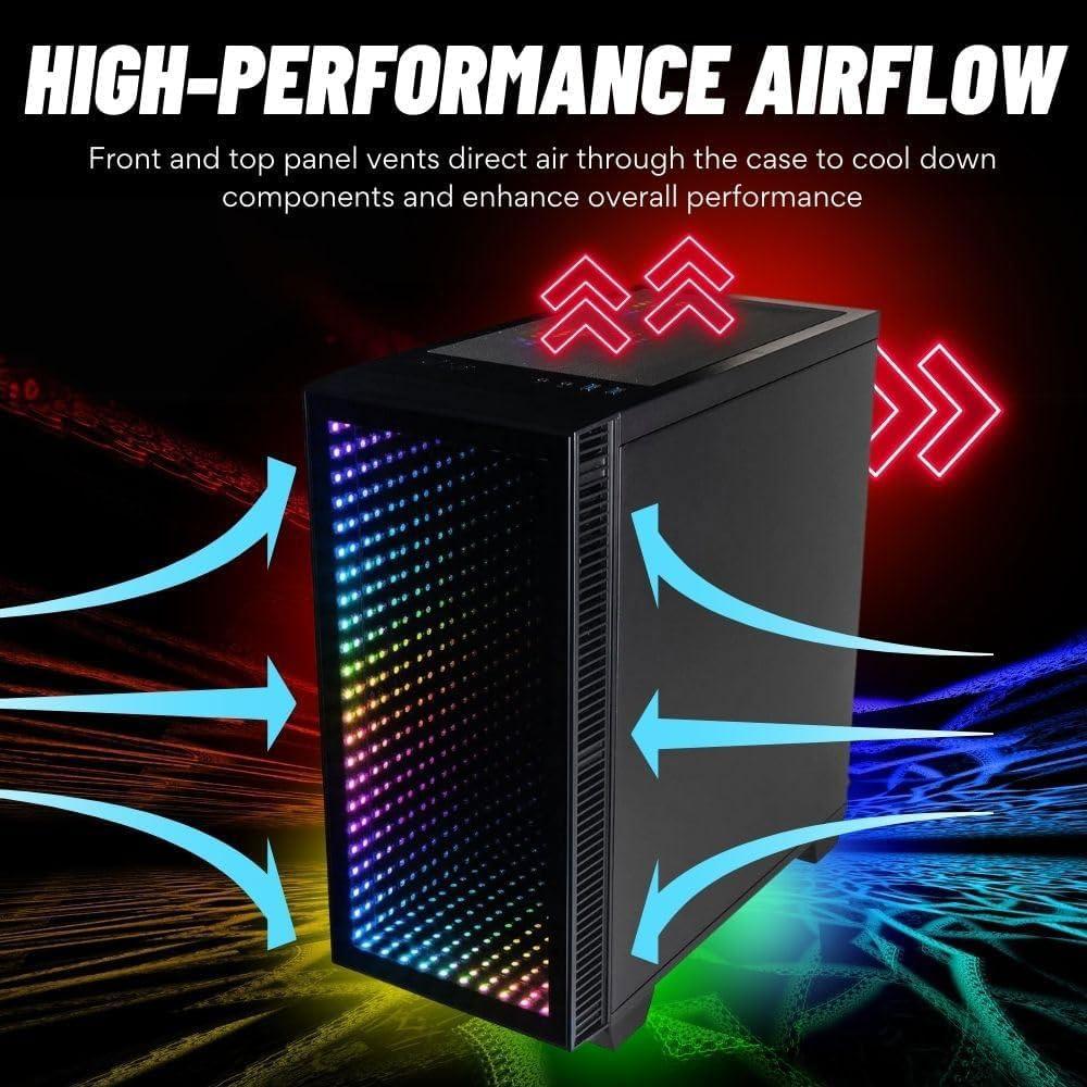 Continuum Micro Gaming Desktop PC - NVD GeForce RTX 5090 32GB, Intel 24-Core i9-14900KF Processor, 96GB DDR5 RAM, 2x2TB Gen4 NVMe SSD, WiFi 6, Windows 11 Pro - RGB Gamer Computer - Image 4