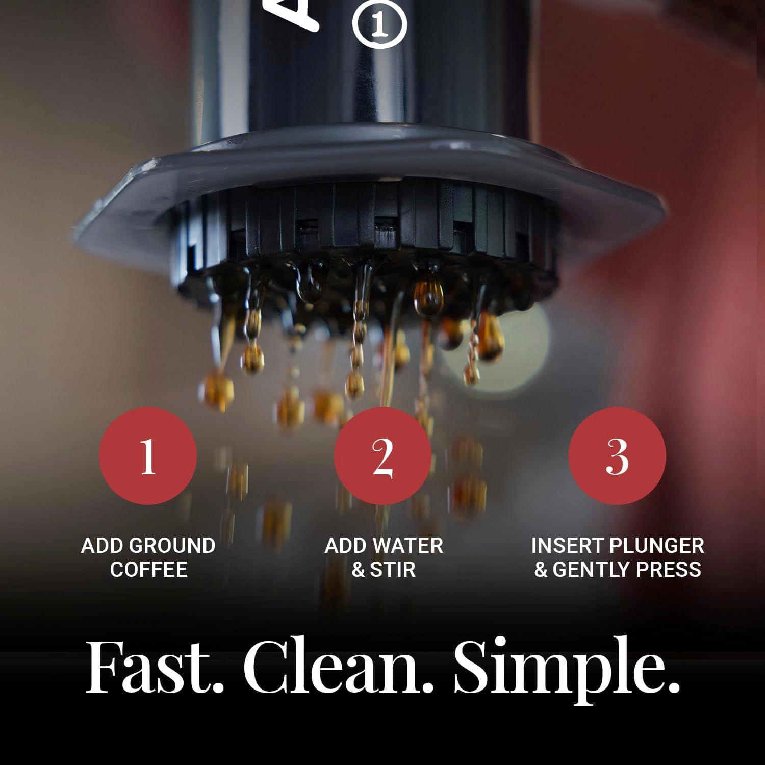AeroPress Original Coffee Press – 3 In 1 Brew Method Combines French Press, Espresso, Full Bodied Coffee Without Grit or Bitterness, Small Portable Coffee Maker for Camping & Travel - Image 5