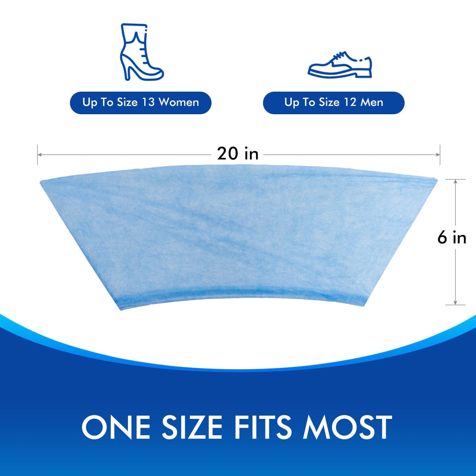 100 Pieces (50 Pairs) Shoe Covers Disposable for Automatic Shoe Cover Dispenser, Premium Non-Woven, Durable, Non-Slip, T buckle Shoe Covers Disposable for Shoe Cover Machine for US 6 to 14 Size - Image 2