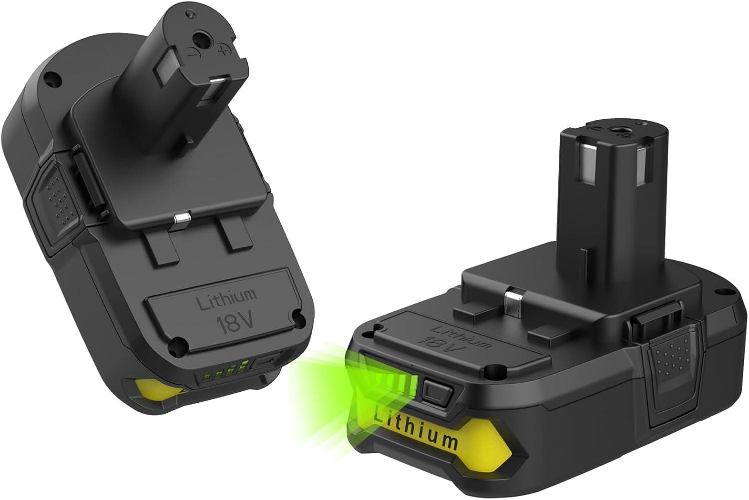 energup 2Pack 3.8Ah P102 18V Replace for Ryobi Battery, for 18-Volt ONE+ Lithium Battery P104 P105 P102 P103 P107 Cordless Tools Compatible with Ryobi Batteries 18v