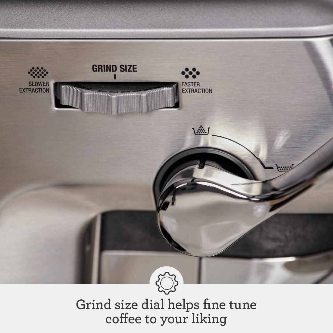 Breville Barista Express Impress Espresso Machine BES876BSS, Brushed Stainless Steel - Image 4