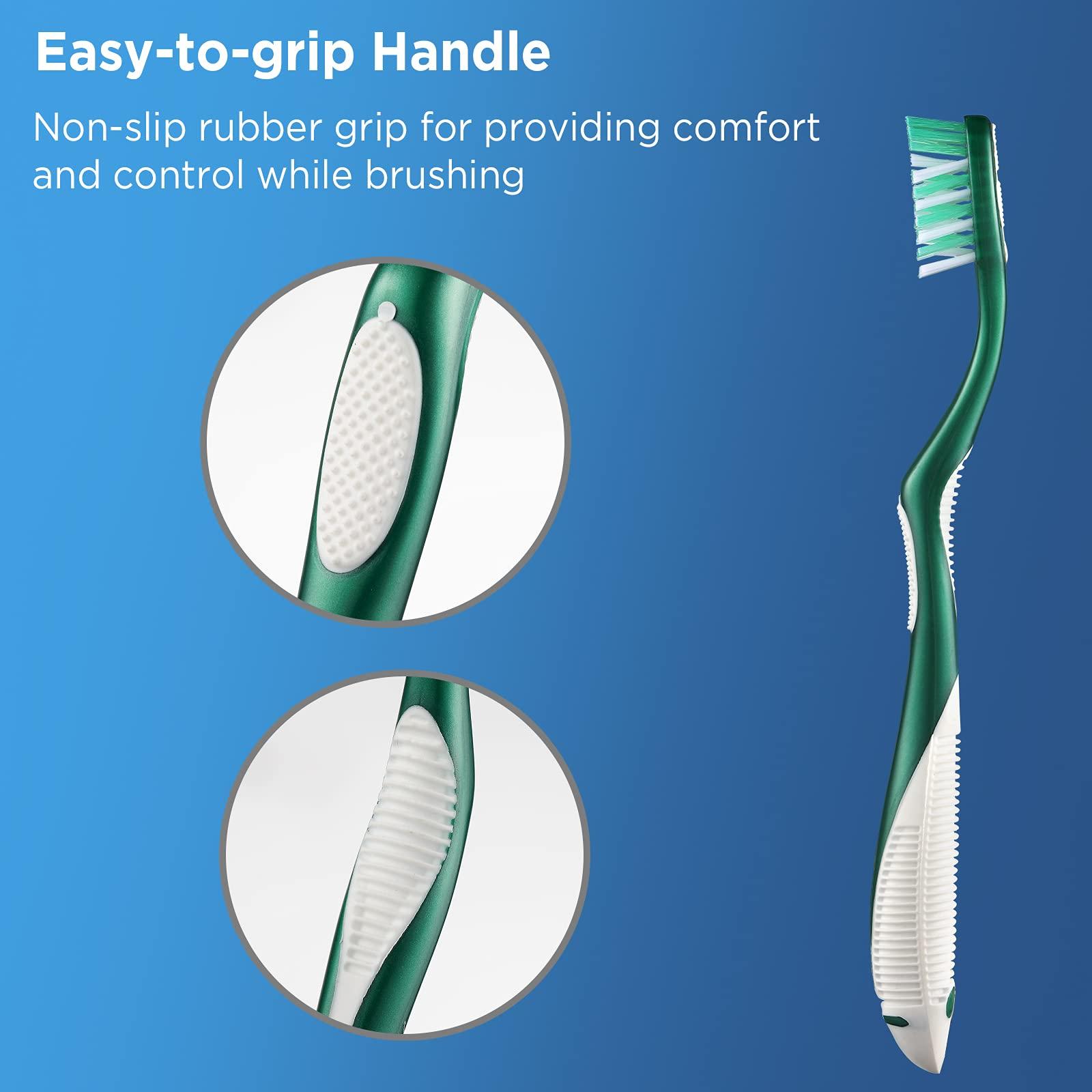 Fremouth Extra Firm Toothbrushes for Adults, Extra Hard Bristles, 6 Count - Image 5