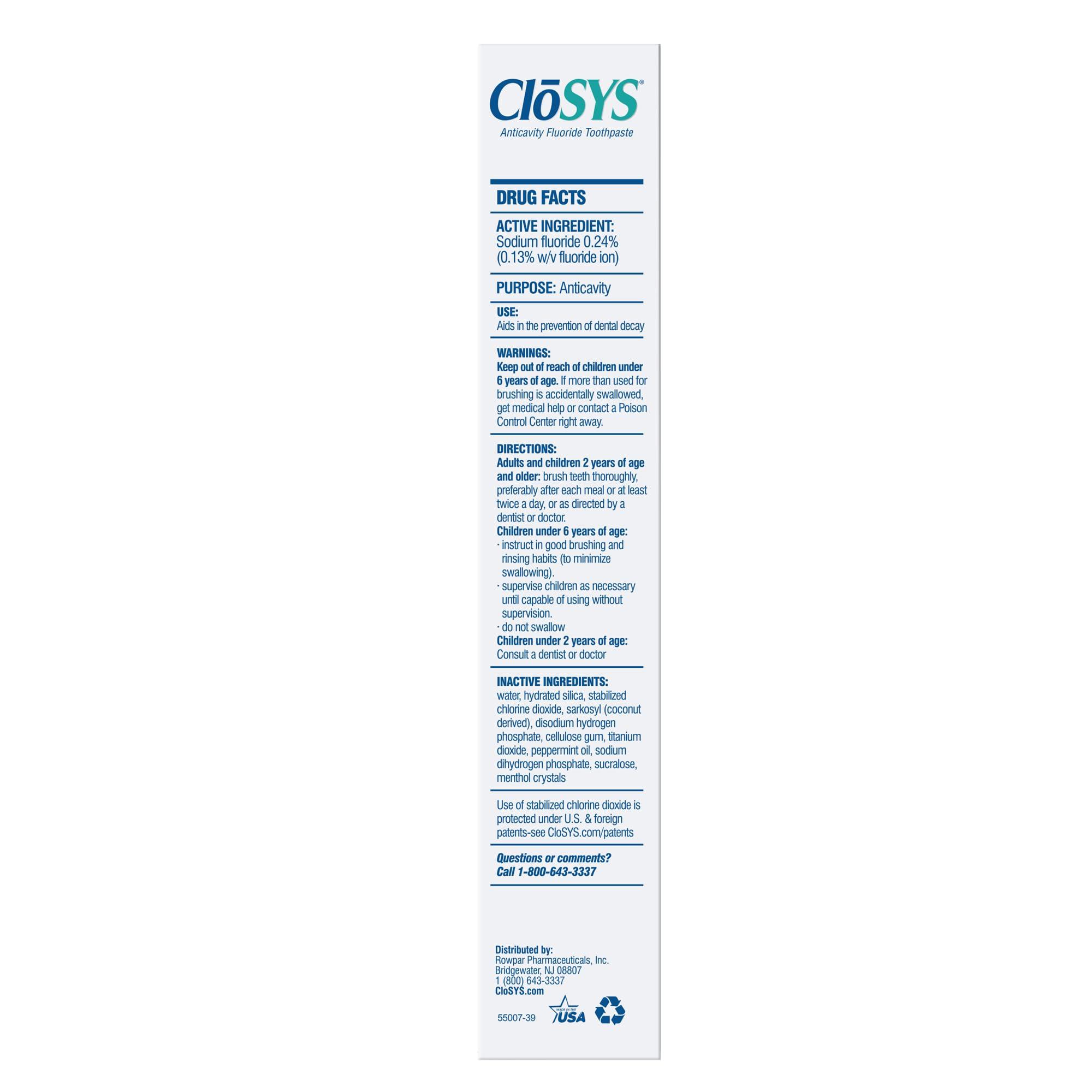 CloSYS Fluoride Toothpaste, 7 Ounce, Gentle Mint, Whitening, Enamel Protection, Sulfate Free - Image 2