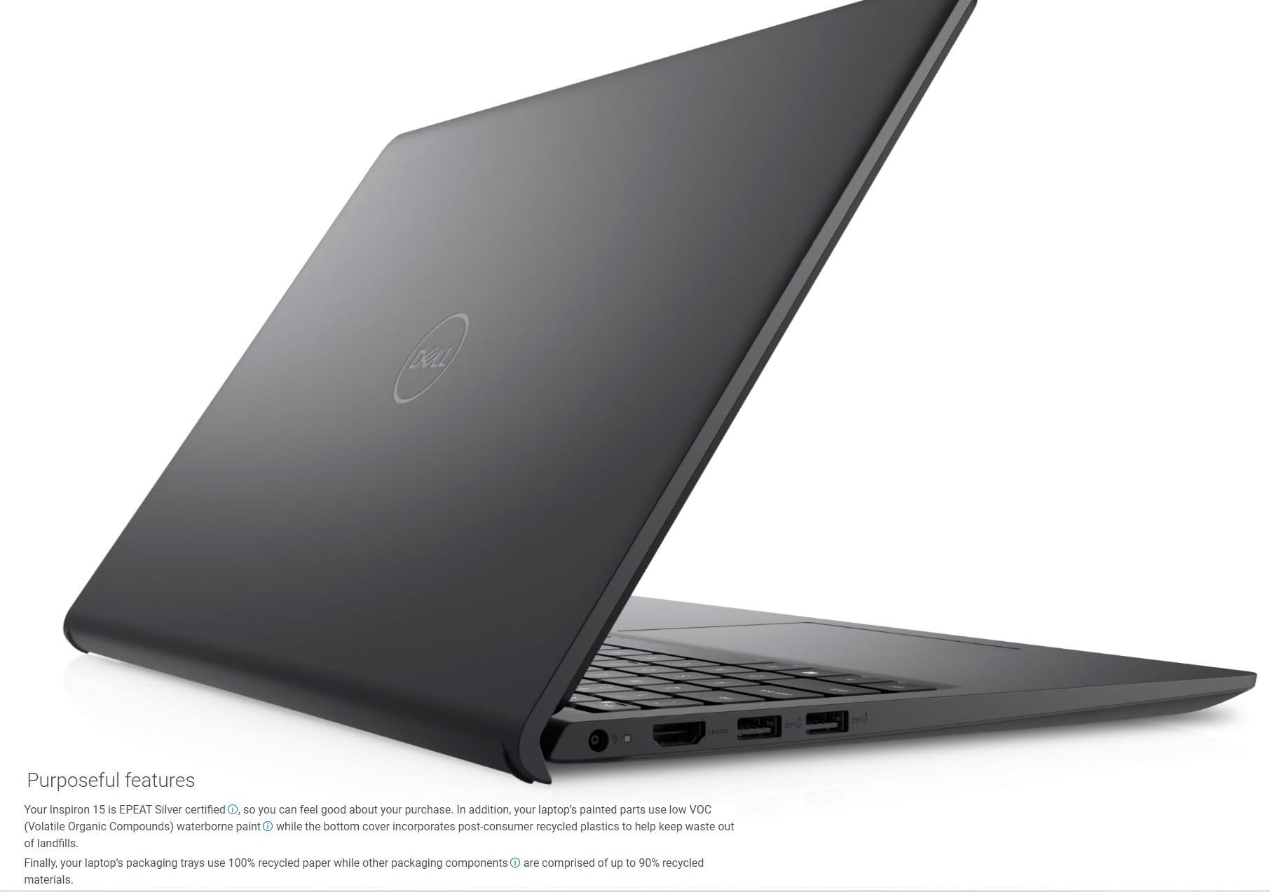 Dell 2023 Inspiron 15 Business Laptop, 15.6" 1920x1080 FHD, 12th Gen Intel i5-1235U 4.4 GHz,16G RAM, 512G SSD, Win 11 Pro, Webcam, Bluetooth, Carbon Black - Image 7