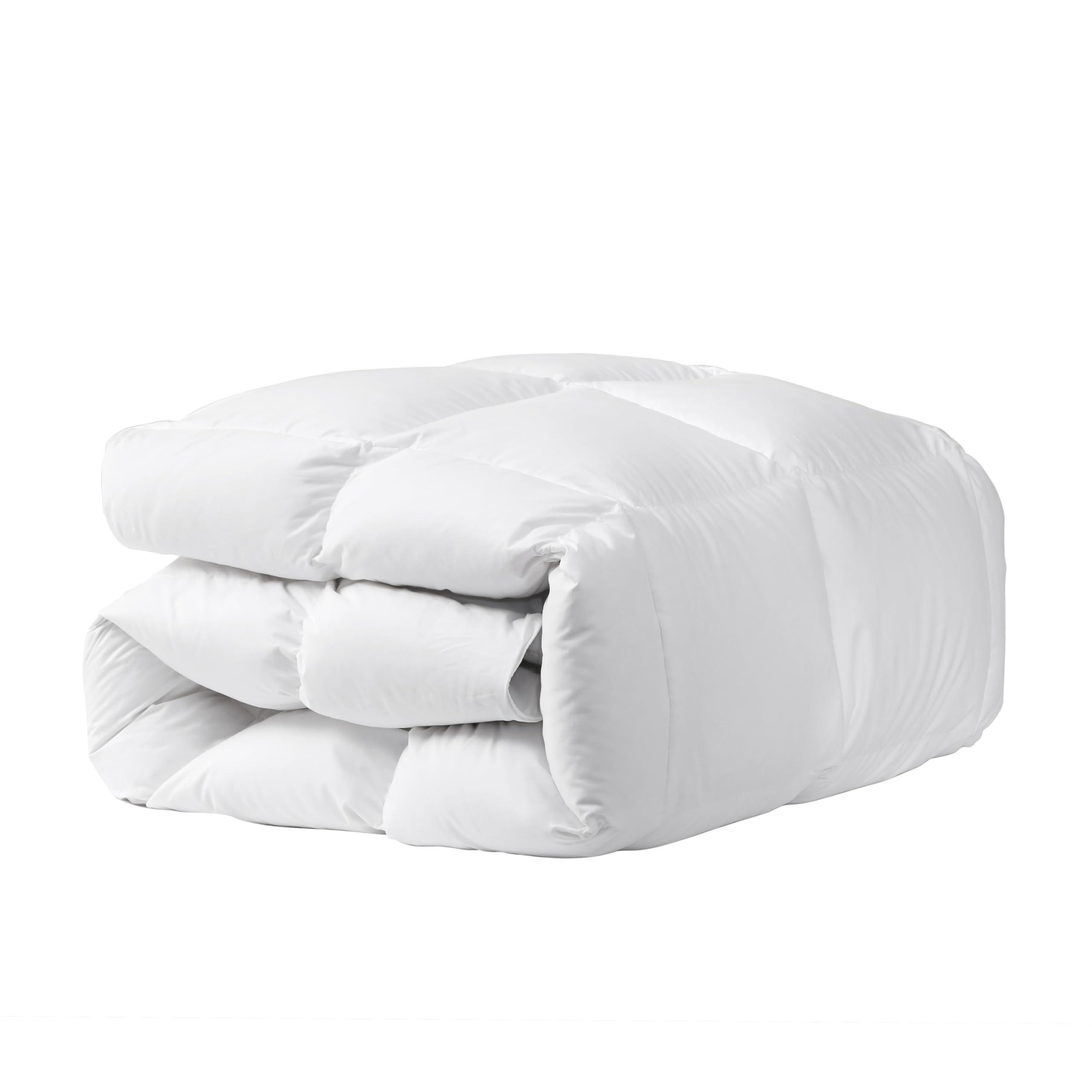 ROZIDC 850 Fill Power Hungarian Goose Feather Down Duvet King Size,Soft 100% Organic Cotton Fabric,Luxurious All Season Duvet Insert,Fluffy Medium Warmth Down Comforter,60 oz(White,106x90 Inches) - Image 8