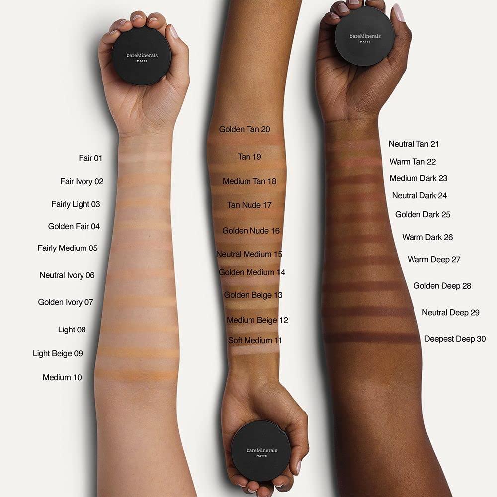 bareMinerals Original Loose Powder Foundation SPF 15, Lightweight Mineral Loose Powder Foundation Makeup, Buildable Coverage, Talc Free, Vegan - Image 6
