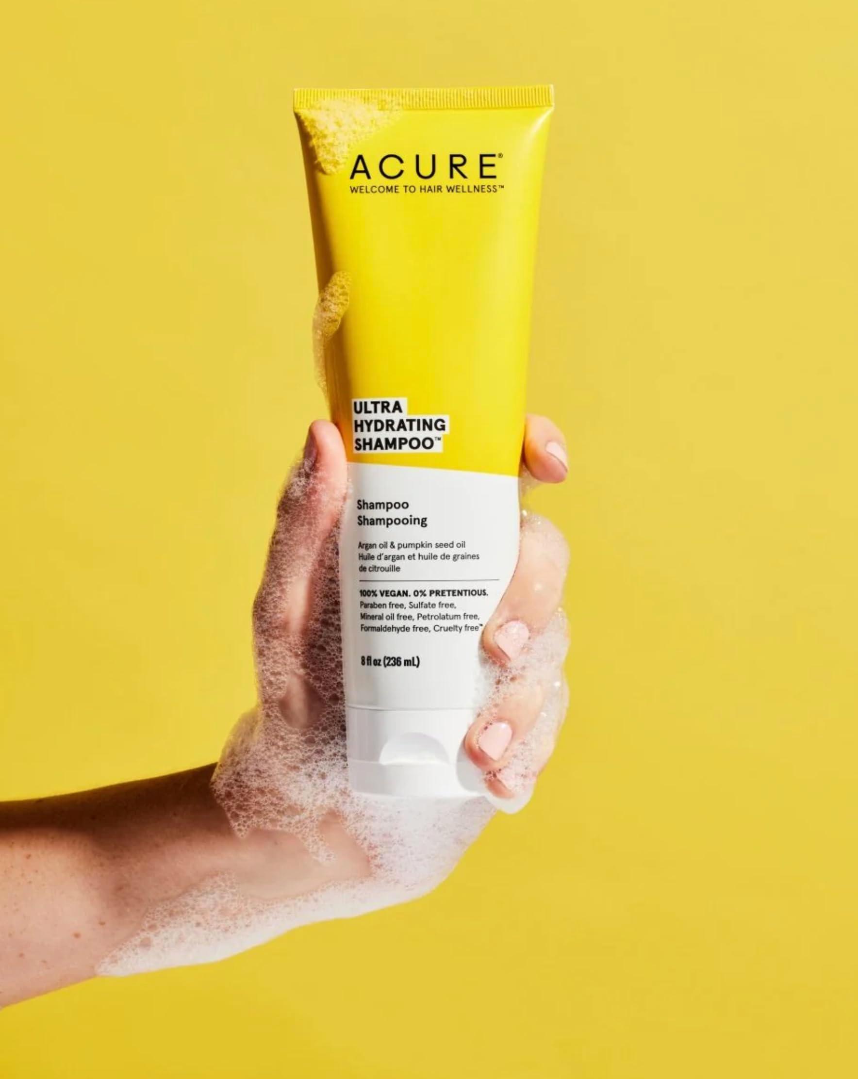 Acure Ultra Hydrating Shampoo – Deep Moisture & Nourishing Formula for Dry, Dehydrated Hair, Restores Hydration, Vegan, Sulfate & Paraben-Free, 8 Fl Oz - Image 2