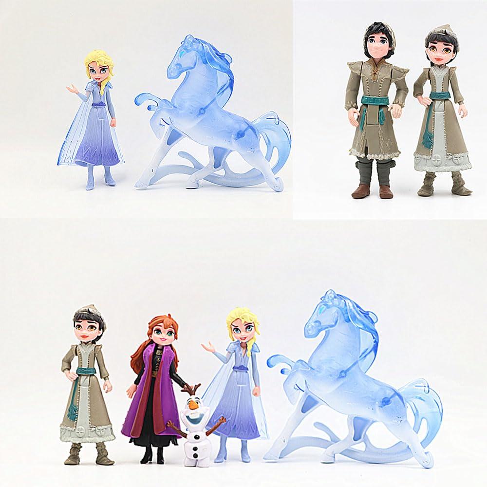 9Pcs Frozen Cake Toppers Birthday Party Supplies Decorations Action Figures Toys Frozen Figurines Toys Cake Toppers Lovely Mini Toys Birthday Party Favor for Kids Fans Collection Room Decor - Image 4