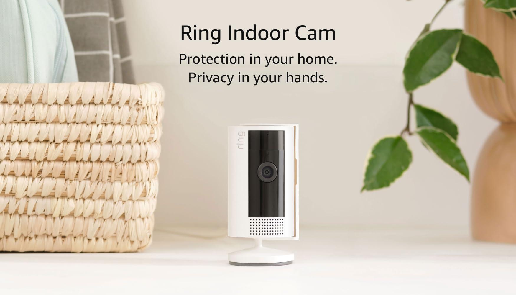 Like-New Ring Indoor Cam (newest model) — Home or business security in 1080p HD video, White - Image 7