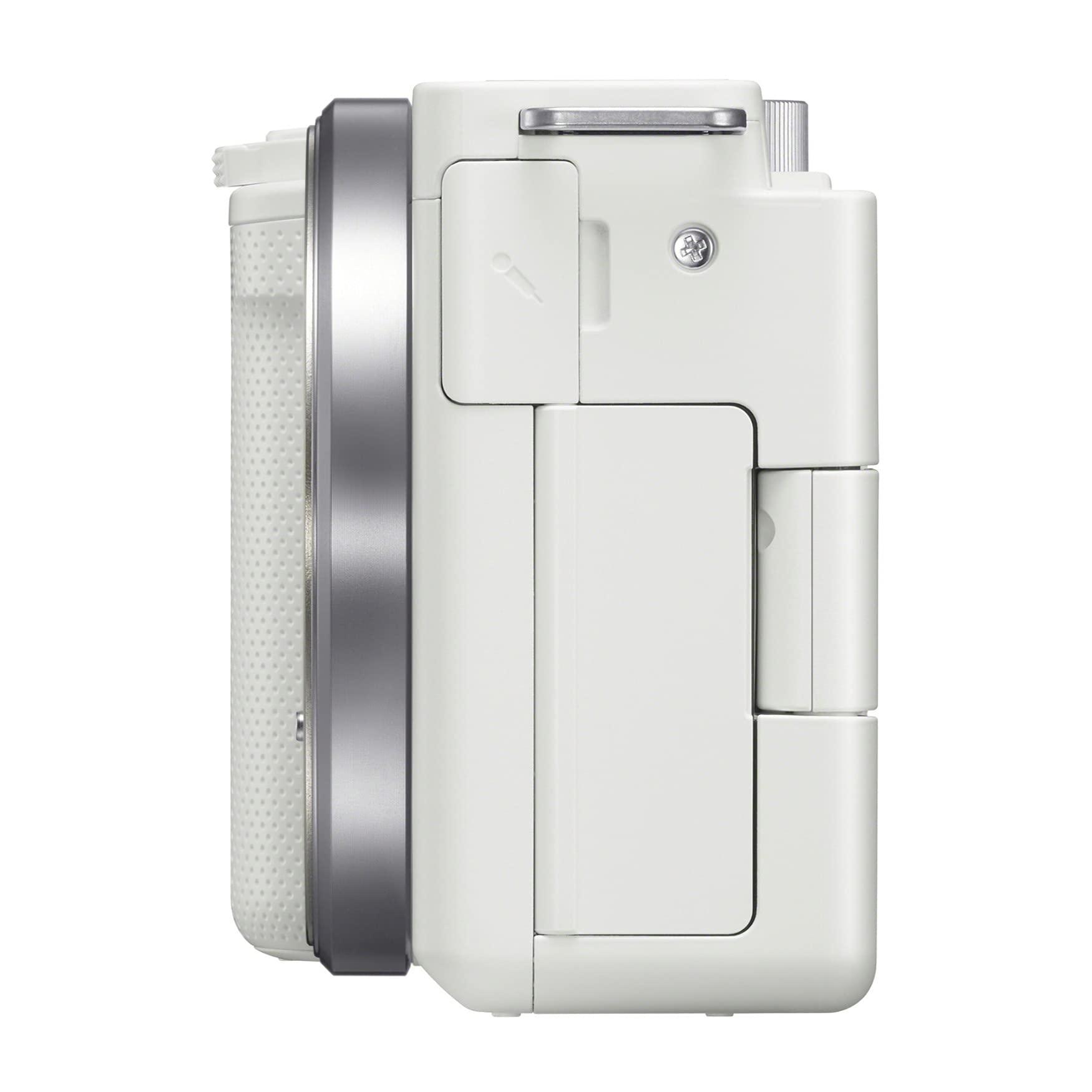 Sony Alpha ZV-E10 - APS-C Interchangeable Lens Mirrorless Vlog Camera - White - Image 6