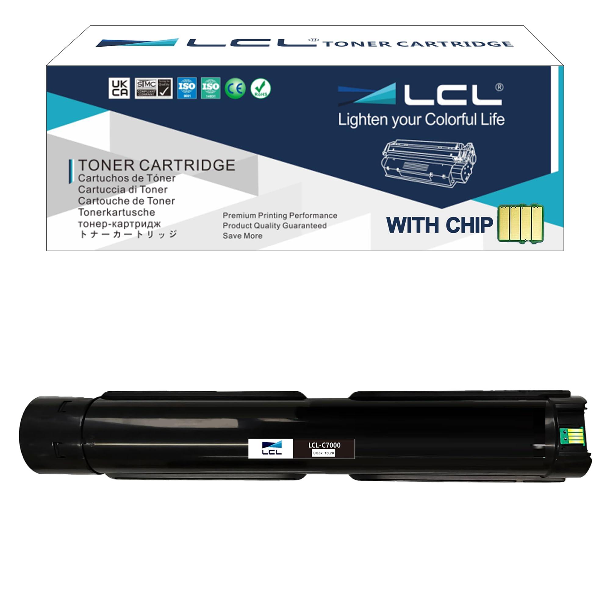 LCL Compatible Toner Cartridge Replacement for Xerox Versalink C7000 C7000/DN C7000/n C7000V/DN C7000V/n C7001V_T 106R03757 106R03761 High Yield (1-Pack Black)