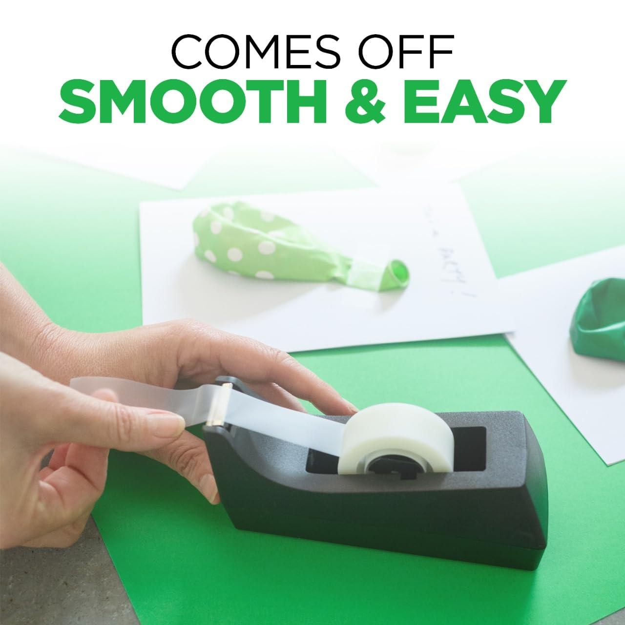 Scotch Classic Desktop Tape Dispenser, Black, 1-inch Core, Made from 100% Recycled Plastic, 1 Dispenser - Image 5
