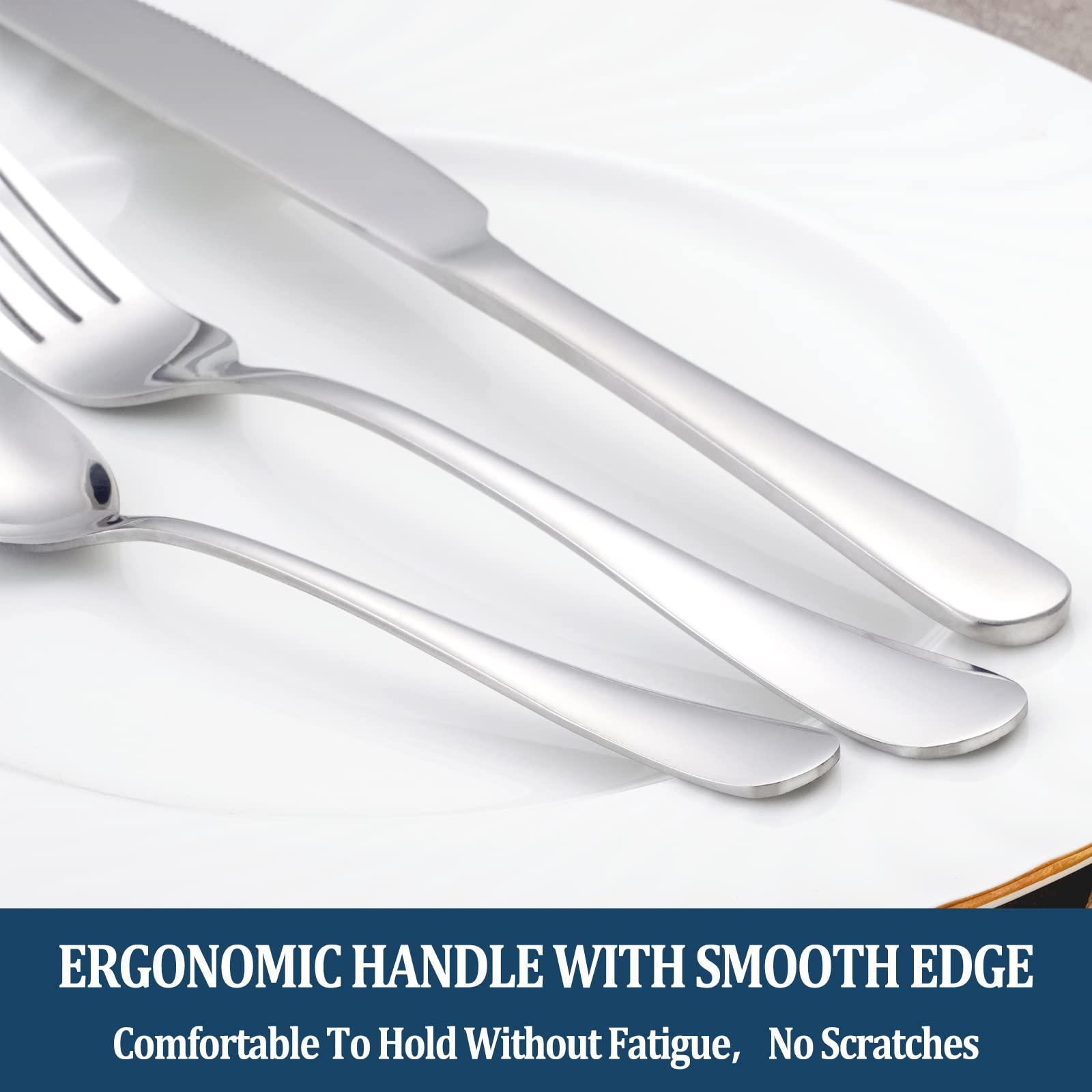 Dinner Forks,Set of 16 Top Food Grade Stainless Steel Silverware Forks,Table Forks,Flatware Forks,8 Inches,Mirror Finish & Dishwasher Safe,Use for Home,Kitchen or Restaurant - Image 5