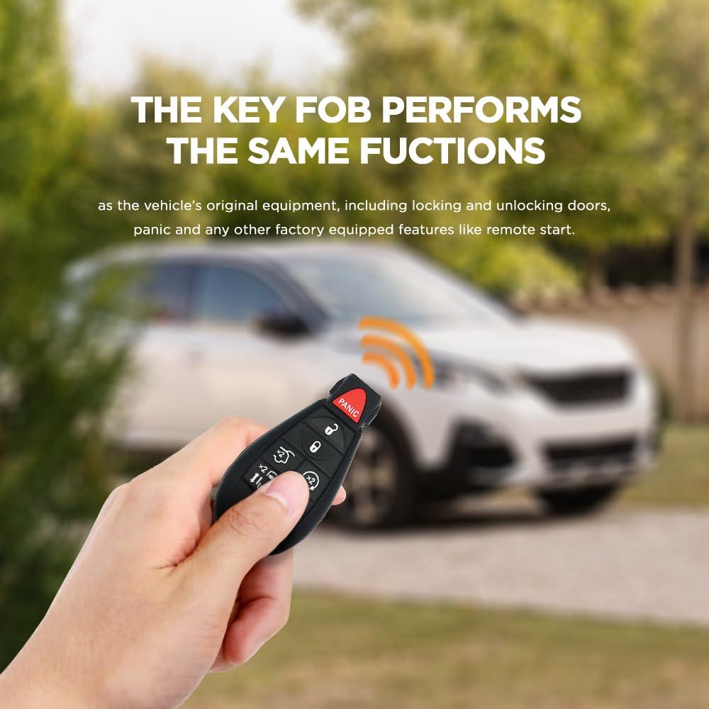 Simple Key Programmer & Key Fob for Select Chrysler, Dodge, Jeep, Ram, Volkswagen Vehicles (Interchangeable 5 & 7 Button keypads) - Image 5