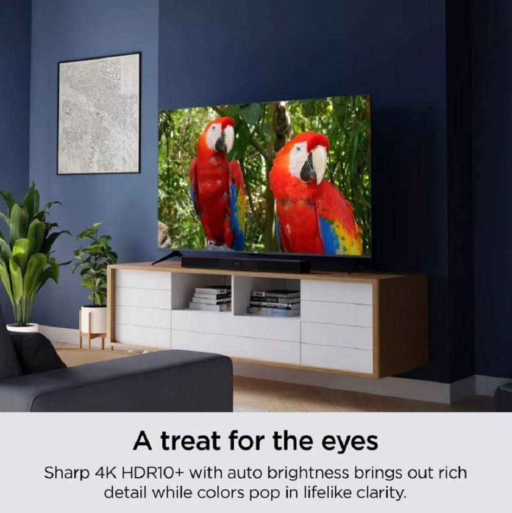 Roku 50" Select 4K LED Smart TV with Streaming Capability, TV Apps, Wi-Fi, Voice control Remote - 50R4A4 (Renewed) - Image 2