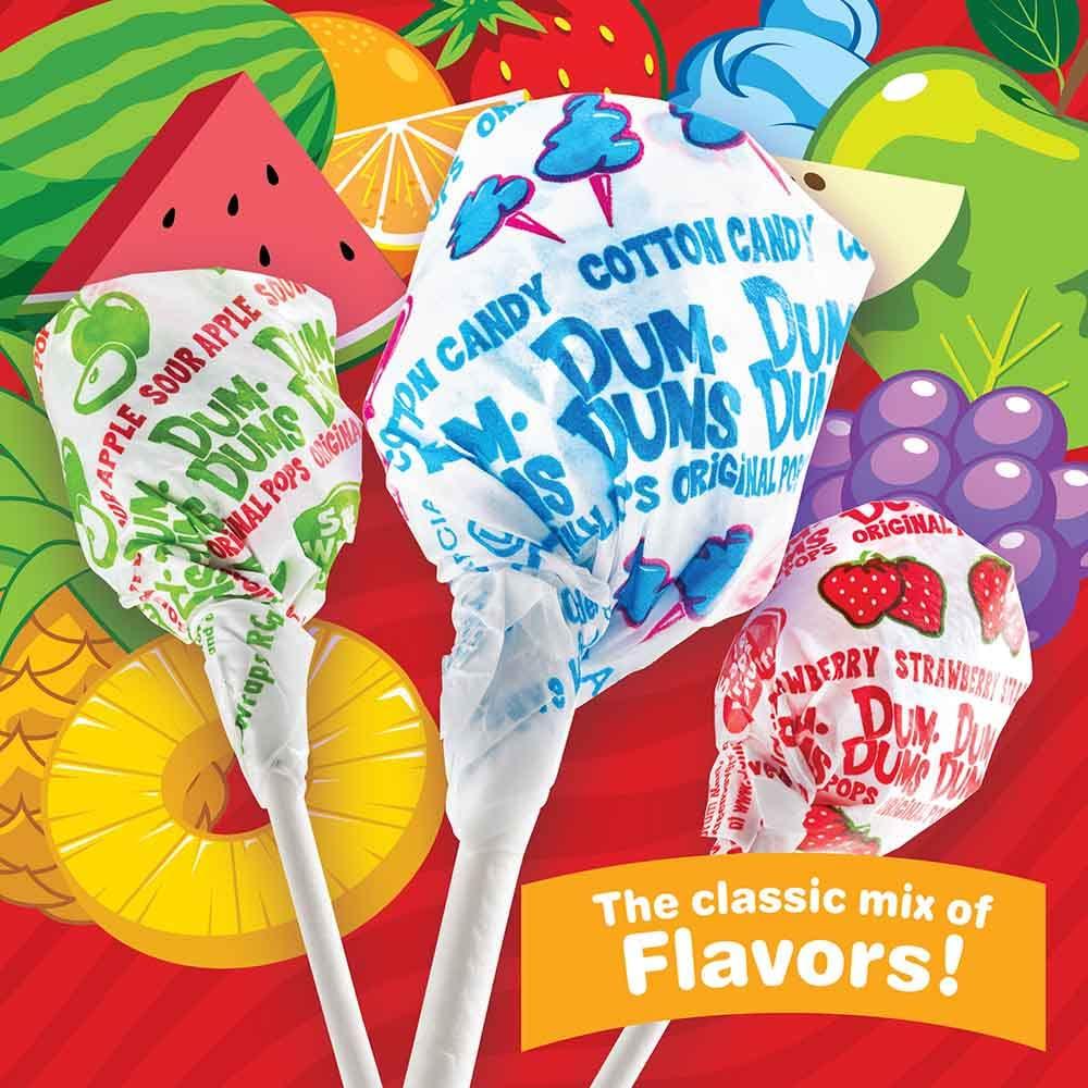 Dum Dums Original Mix 400 ct. Bag - All-Time Classic Flavors, Assorted Suckers in Bulk Candy Bag - Individually Wrapped Lollipops for Any Occasion - Image 2
