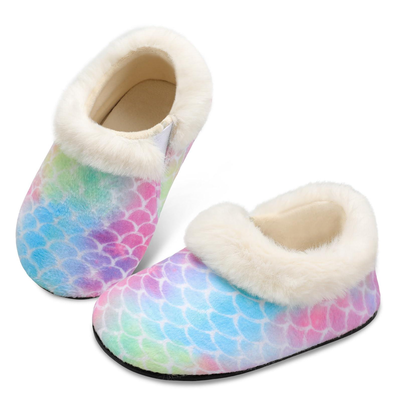 Centipede Demon Toddler Slippers for Boys Girls Slip on Kids Baby Toddlers House Shoes Lightweight Barefoot Furry Sock Shoes Indoor Outdoor Warm Walking Shoe