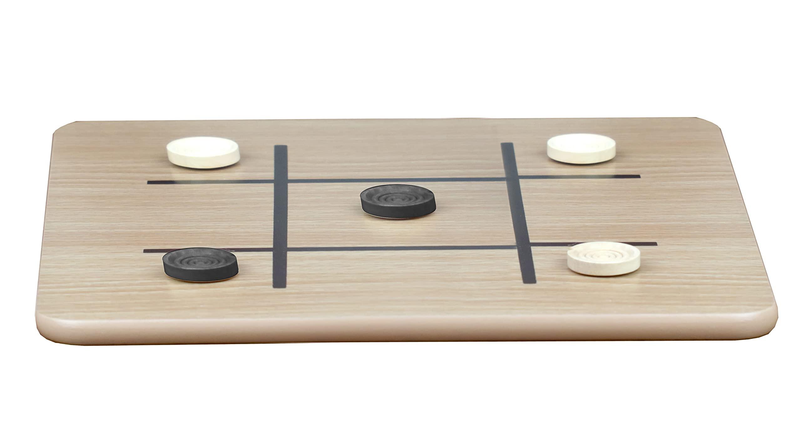 Regal Games - Reversible Wooden Board for Chess, Checkers & Tic-Tac-Toe - 24 Interlocking Wooden Checkers and 32 Standard Chess Pieces - for Age 8 to Adult for Family Fun - Image 6