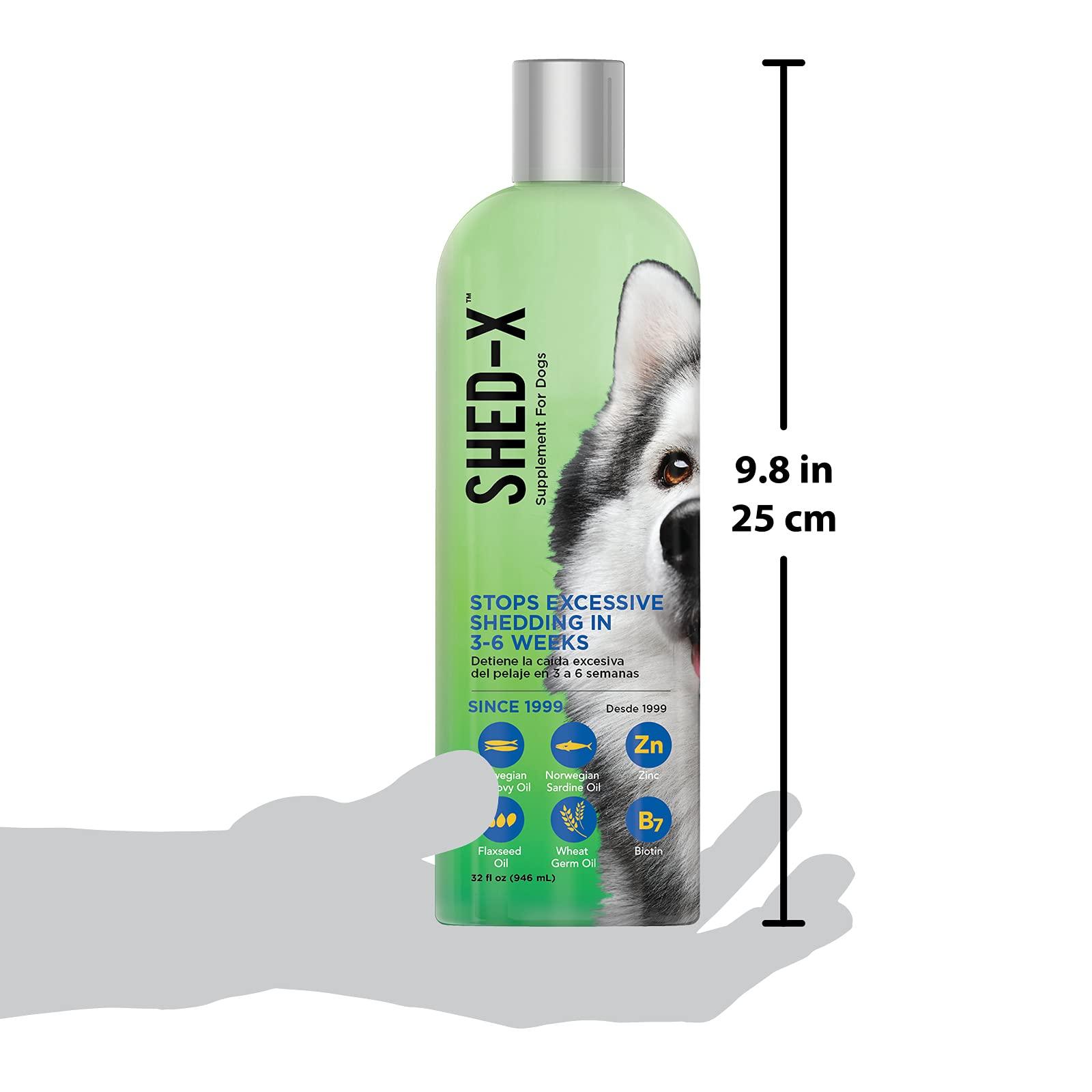 Shed-X Liquid Dog Supplement, 32oz – 100% Natural – Helps Dog Shedding, Fish Oil for Dogs Supports Skin & Coat, Dog Oil for Food with Essential Fatty Acids, Vitamins, and Minerals - Image 3