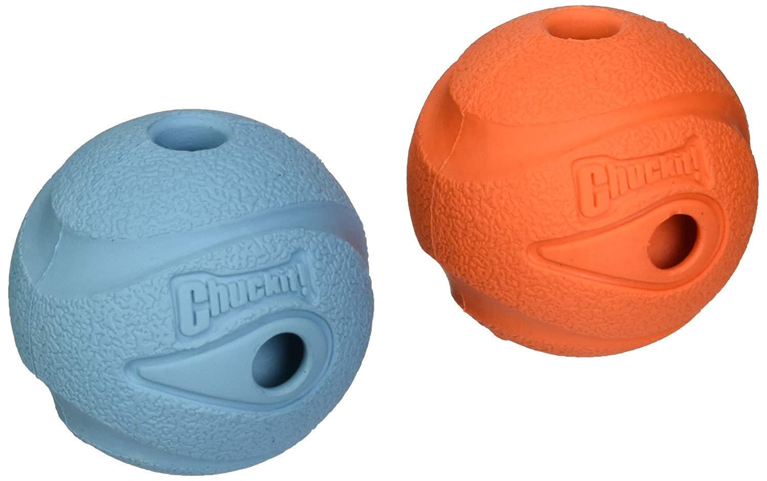 Chuckit The Whistler Chuck-It Ball Dog Toy Medium 2-Pack - Image 1