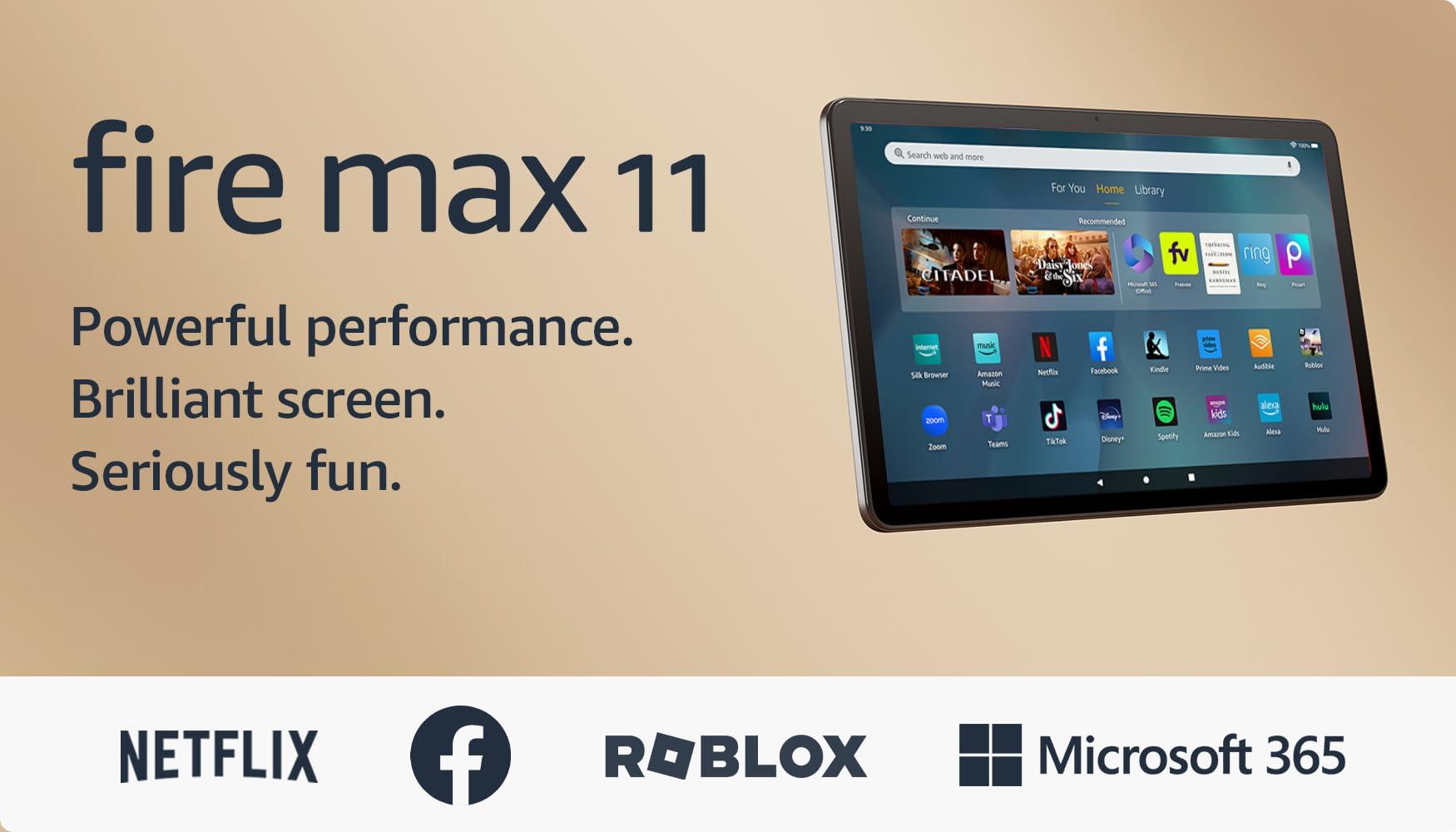 Amazon Fire Max 11 tablet (newest model) vivid 11” display, all-in-one for streaming, reading, and gaming, 14-hour battery life, optional stylus and keyboard, 128 GB, Gray, without lockscreen ads - Image 8