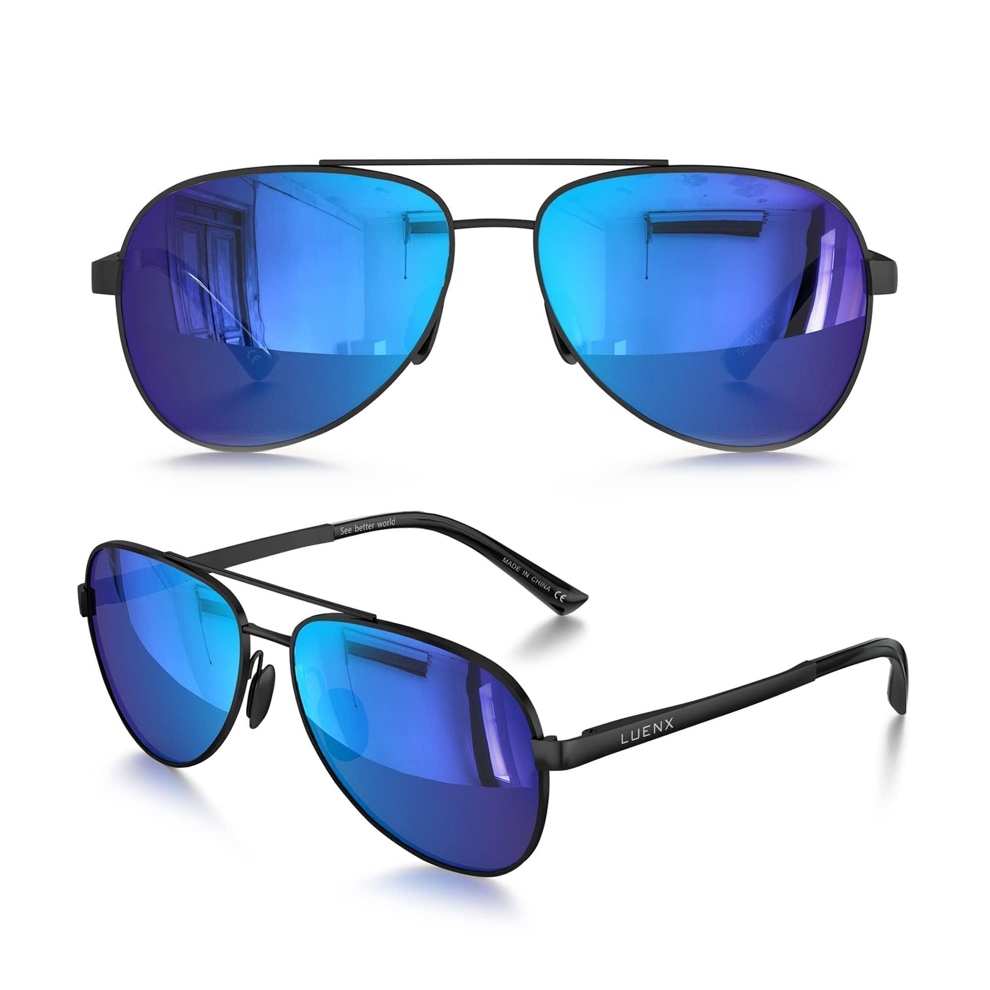 LUENX Aviator Sunglasses for Men Women Polarized - UV400 Protection, Stylish Shades, Driving, Outdoor Activities - Image 7