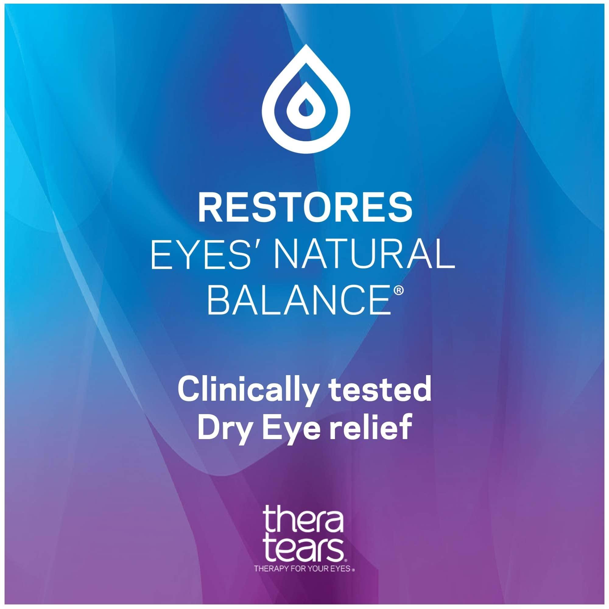 TheraTears Dry Eye Therapy Lubricating Eye Drops for Dry Eyes, Preservative Free eye drops, 30 Single-Use Vials - Image 5