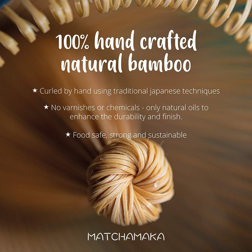 Whisk - Natural Bamboo - MATCHAMAKA 80 Prong Chasen - Traditional Japanese Bamboo Matcha Whisk - Matcha Ceremonial Powder whisk- The Perfect Matcha Green Tea Ceremony Whisk - Image 3