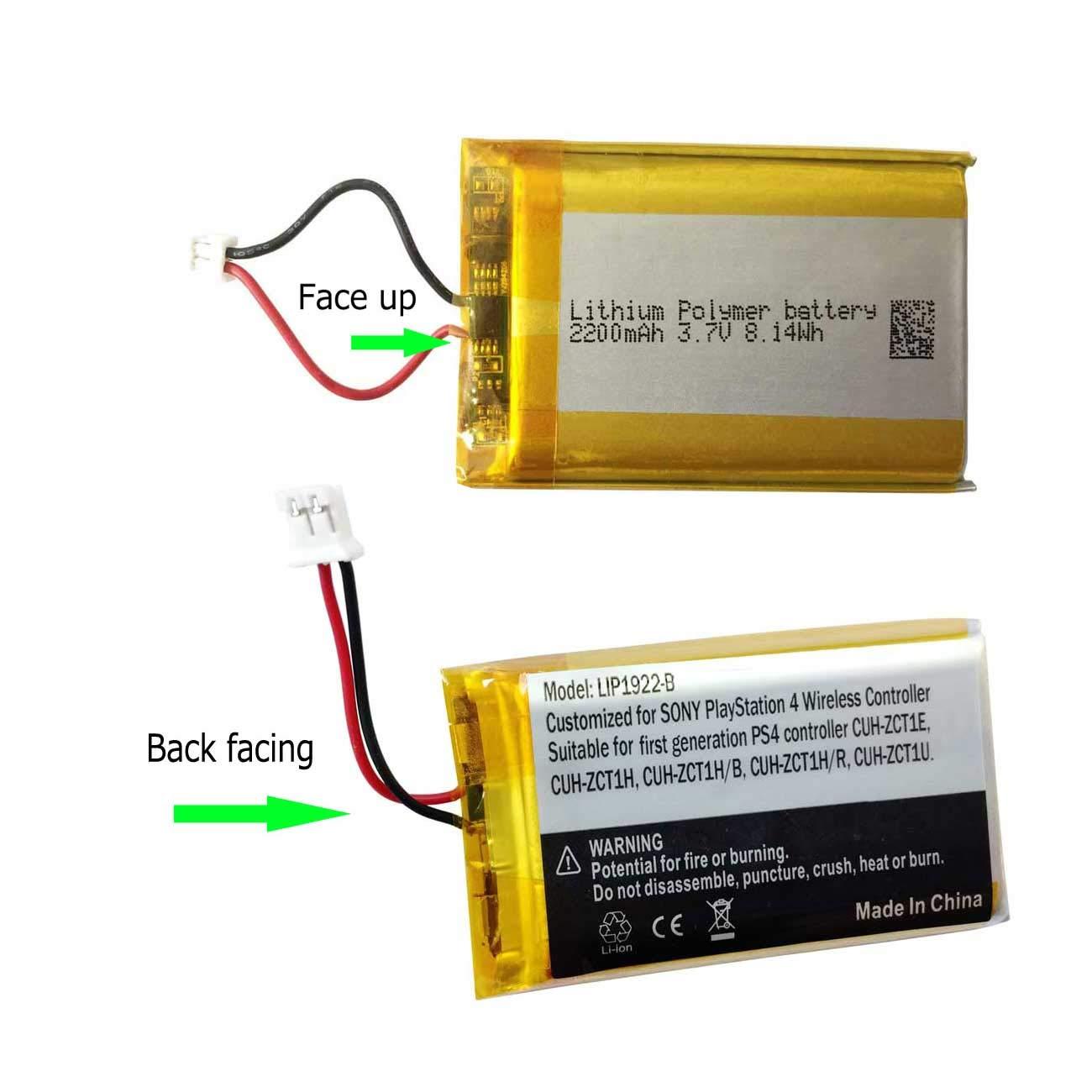 AOLIKES PS4 Controller Battery 3.7v 2200mAh Replacement for Sony PlayStation 4 DualShock 4 Wireless Controller CUH-ZCT1E CUH-ZCT2E CUH-ZCT1U CUH-ZCT2U Battery fits PS4 All Version Controller - Image 6