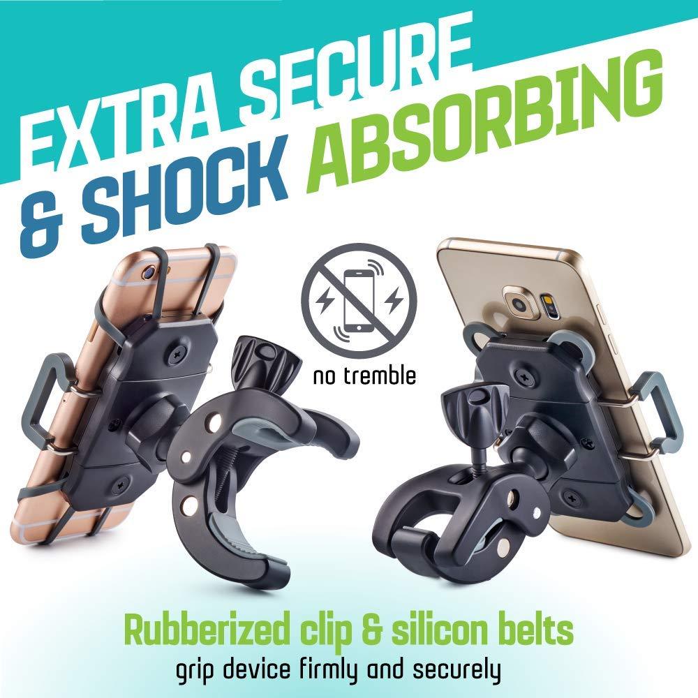 CAW.CAR Accessories Metal Bike & Motorcycle Phone Mount - The Only Unbreakable Handlebar Holder for iPhone, Samsung or Any Other Smartphone. +100 to Safeness & Comfort - Image 3