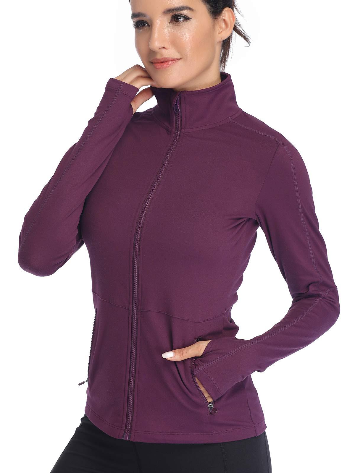 VUTRU Women's Workout Yoga Jacket Full Zip Running Track Jacket - Image 2
