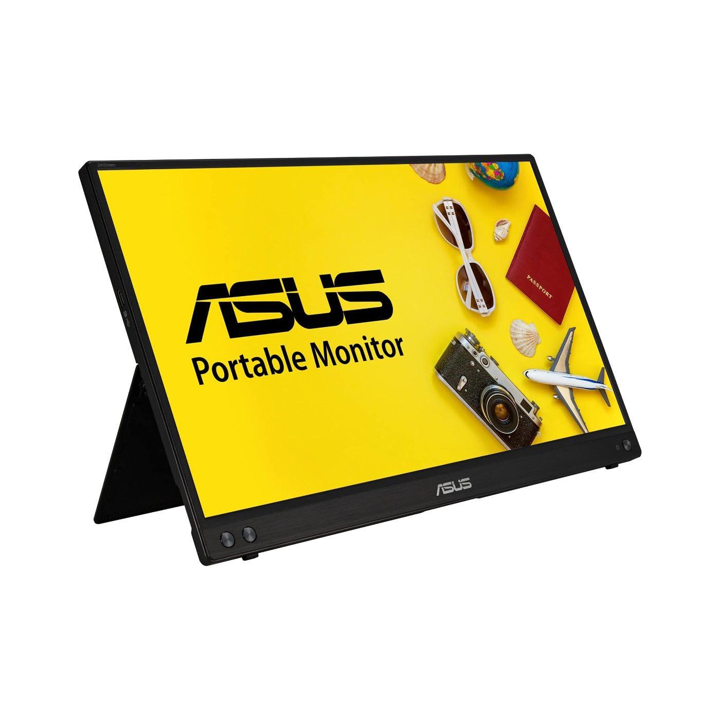 ASUS ZenScreen 15.6” 1080P Portable Monitor (MB16ACV) - Full HD, IPS, Eye Care, Flicker Free, Blue Light Filter, Kickstand, USB-C Power Delivery, for Laptop, PC, Phone, Console - Image 2