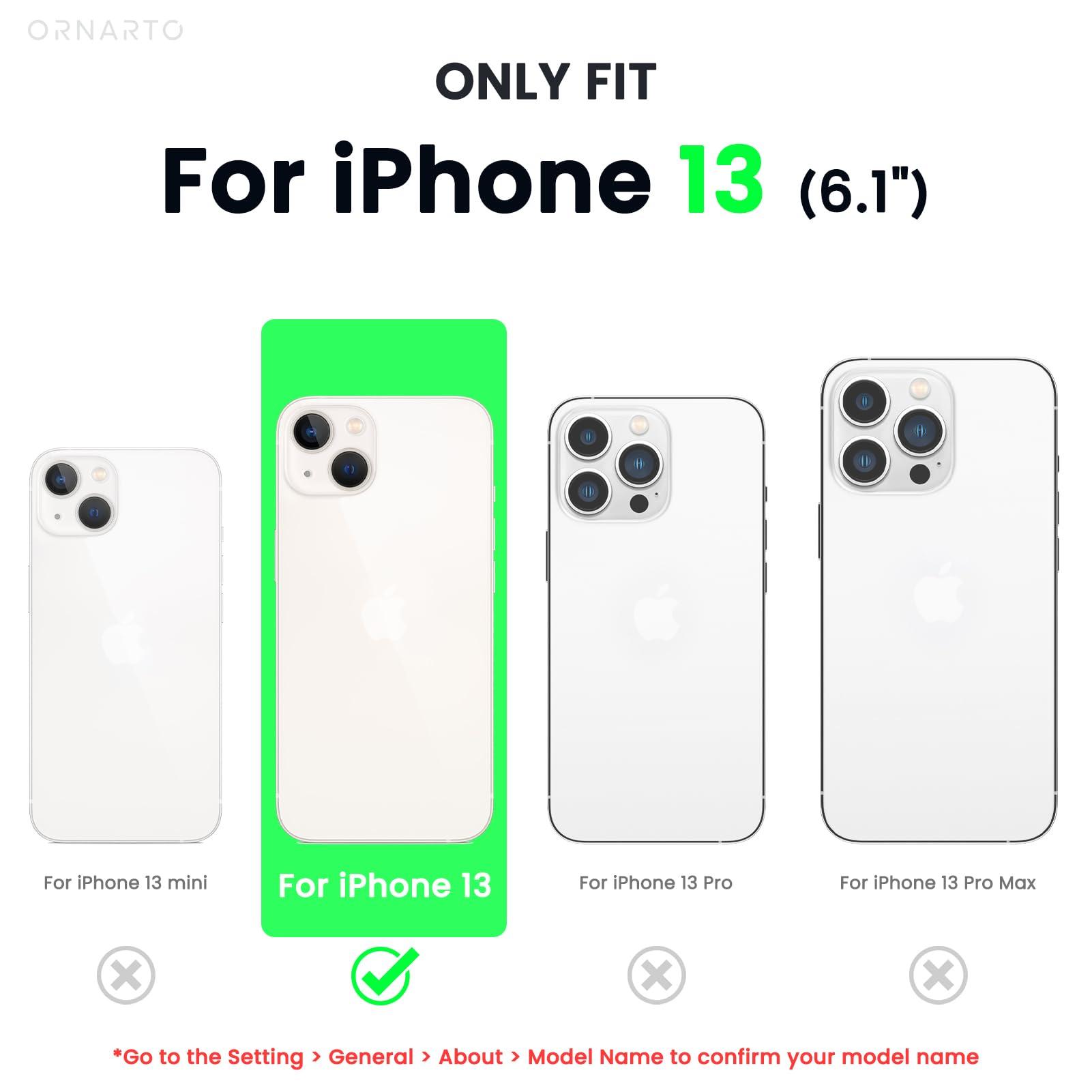 ORNARTO Compatible with iPhone 13 Case 6.1, Slim Liquid Silicone 3 Layers Full Covered Soft Gel Rubber Case Cover 6.1 inch-Chalk Pink - Image 2