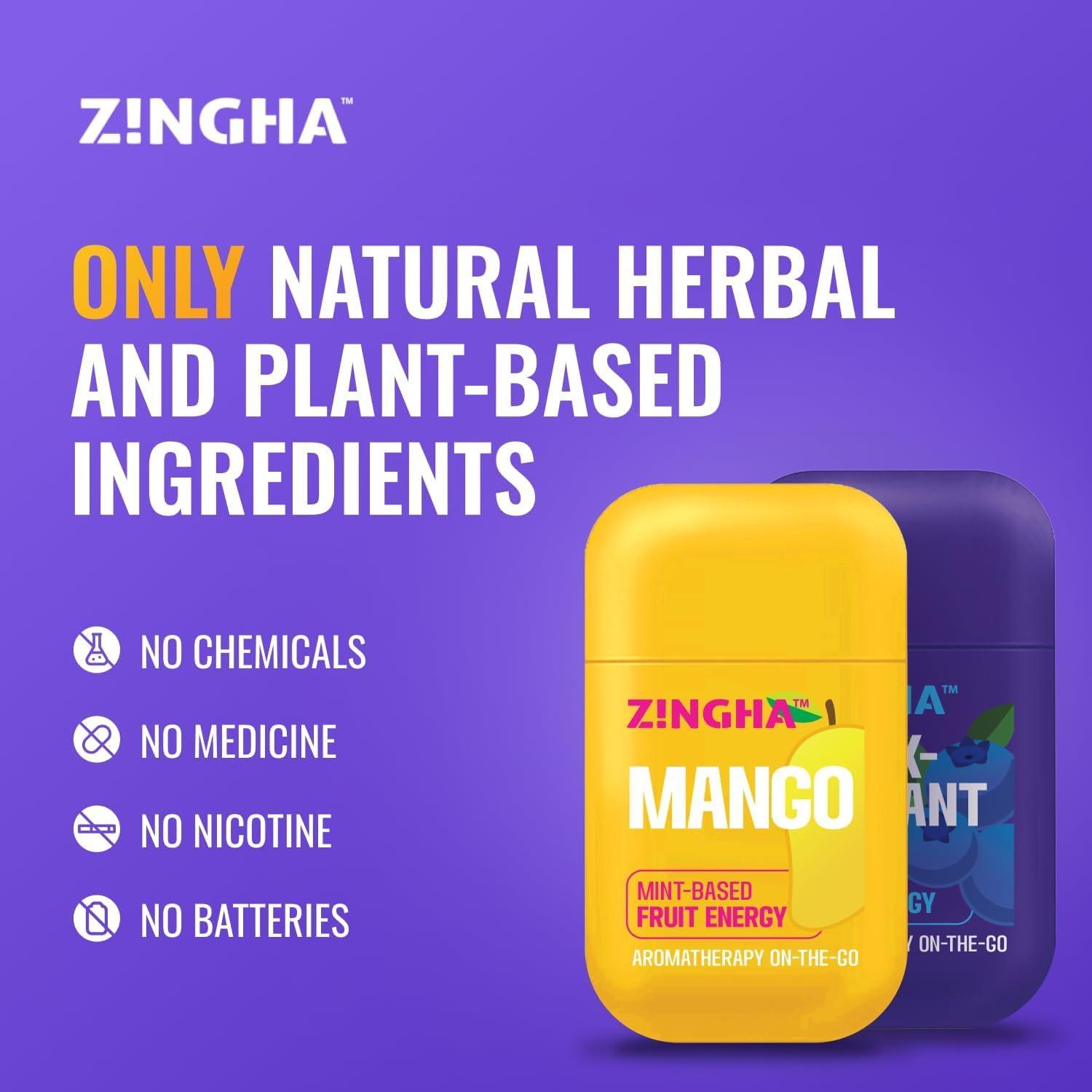 Z!NGHA Natural Aromatherapy Nasal Stick – Boost Focus & Enhance Breathing | Portable Sinus Relief & Relaxation Nasal Inhaler Stick | Intake Breathing Essential Oil Blend for Stress and Congestion - Image 3