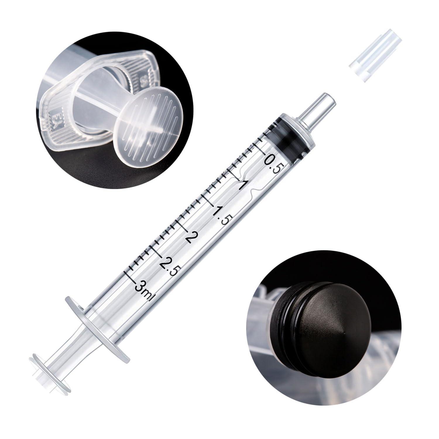 3 ml Syringe Without Needle, Syringe for Liquid with Cap, Oral, Scientific Labs, Measurement, Pack of 12 - Image 2