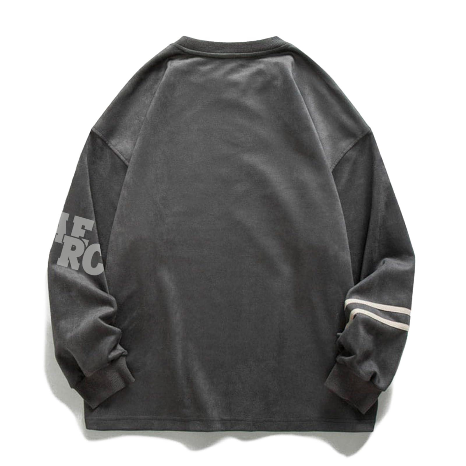 Aelfric Eden Oversized Crewneck Sweatshirts for Men Vintage Graphic Pullover Loose Fit Streetwear Long Sleeve Top - Image 2