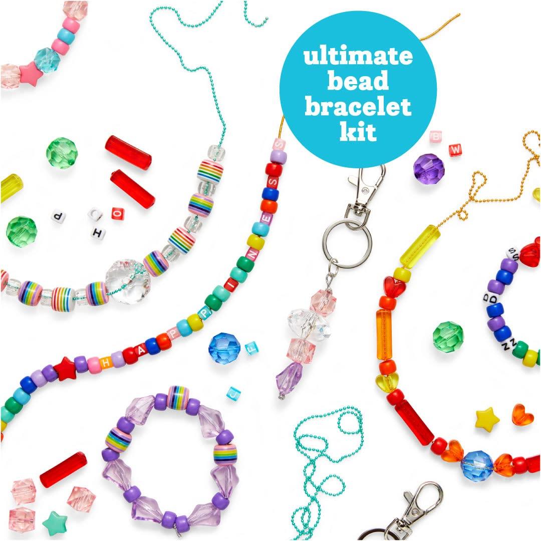 Kid Made Modern - Bright Beads Jewelry Kit - Bead Bracelet Kit - 865+ Piece Set - DIY Kids Crafts - Bulk Craft Set - Create Your Own Art - Includes Art & Jewelry Supplies - Ages 6+ - Image 4