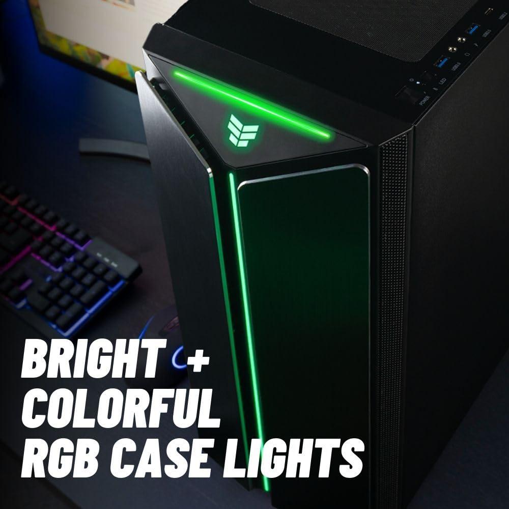 Mantis V2 Gaming Desktop PC - (NVIDIA GeForce RTX 5090, AMD Ryzen 7 9800X3D Processor, 64GB DDR5 RAM, 2TB NVMe Gen4 SSD, HDMI, WiFi 6E + BT, Windows 11 Pro) - Prebuilt RGB Gamer Desktop Computer - Image 2