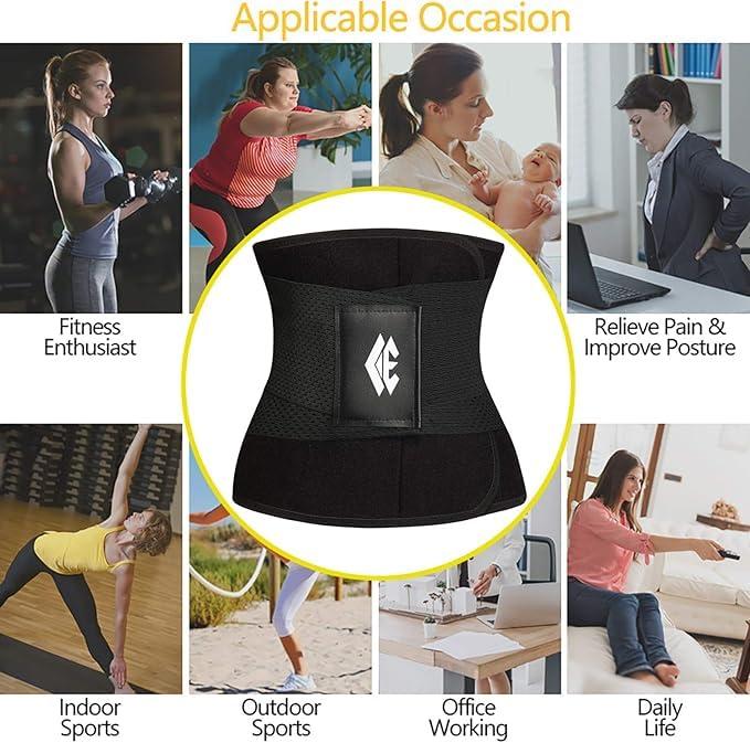 Waist Trainer Belt for Women Man - Waist Trimmer Ab Belt - Tummy Control Body Shaper - Image 6