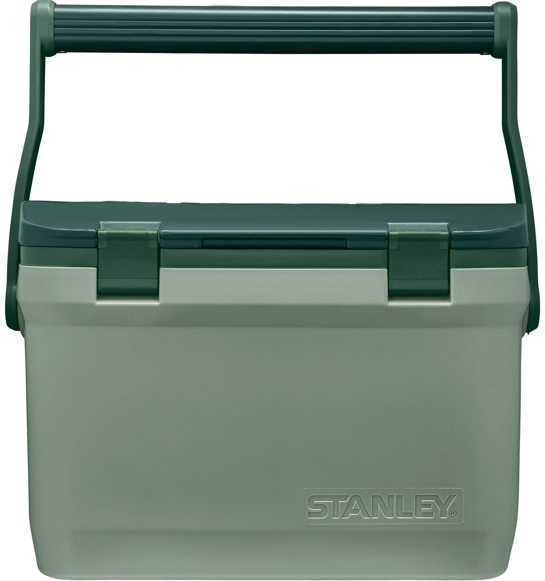 Stanley Adventure Outdoor Cooler 16 qt | Heavy Duty Outdoor Camping Cooler with Easy Carry Top Handle | 36 Hour Cooling Ice Chest for 21 Cans| BPA-Free | Stanley Green