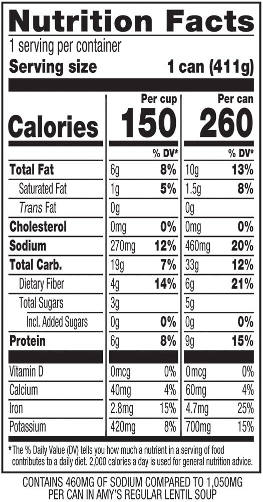 Amy’s Soup, Vegan Lentil Soup, Light in Sodium, Gluten Free, Made With Organic Green Lentils and Vegetables, Canned Soup, 14.5 Oz (12 Pack) - Image 11