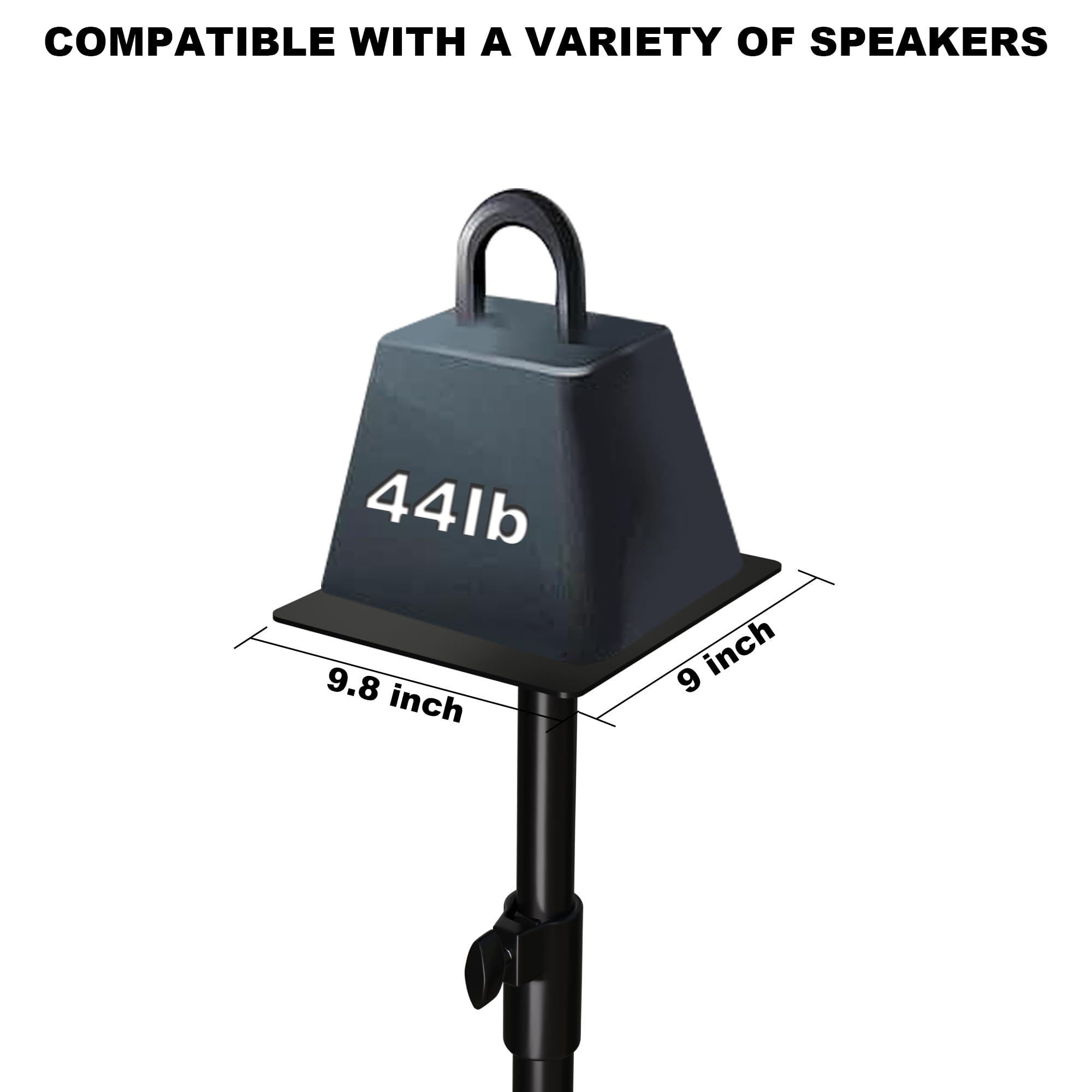 Ergonomic JBL Speaker Stand, Adjustable Height - Neeotyy 36.22" Height Speaker Stand for JBL Encore, Black - Image 2