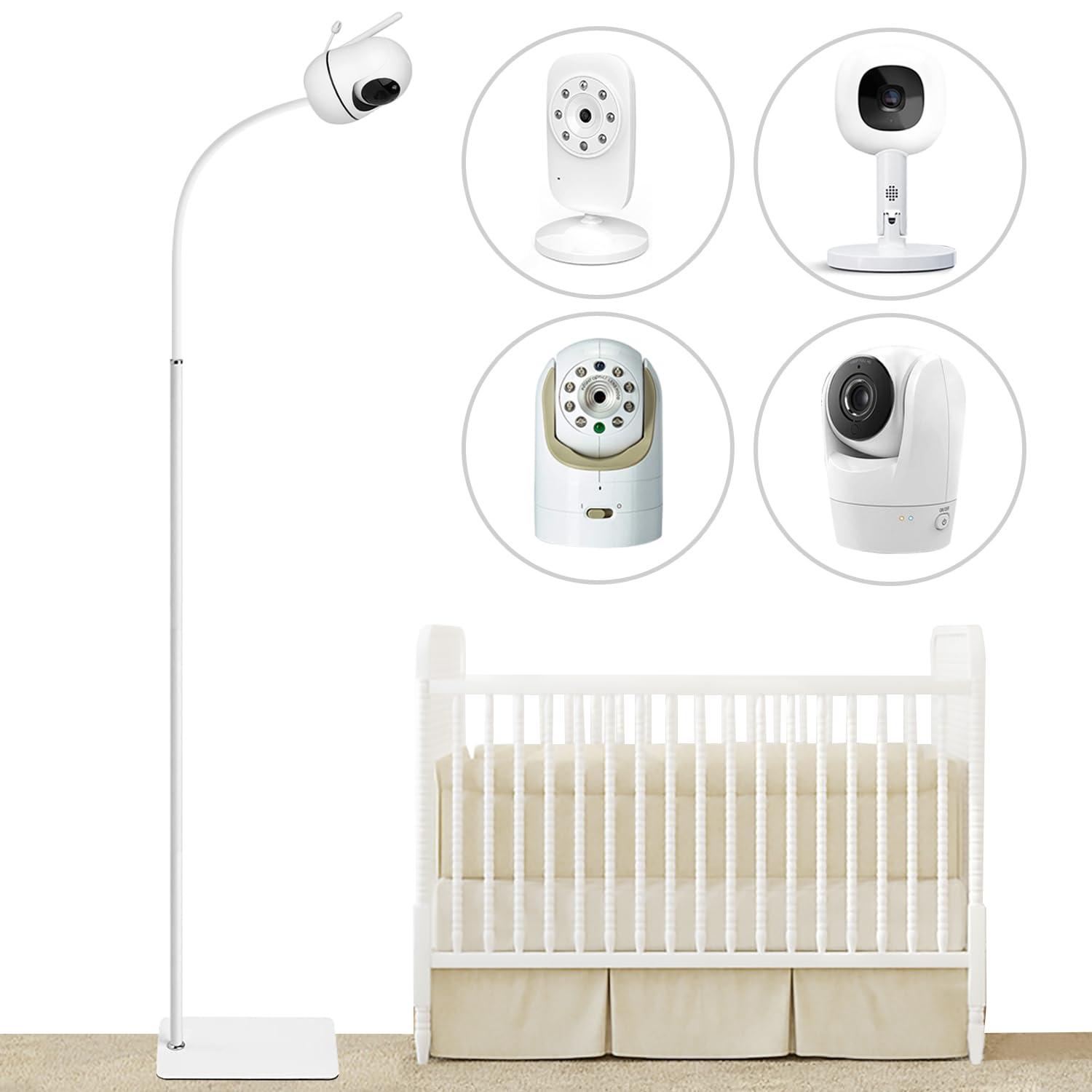 67" Adjustable Height Baby Monitor Floor Stand Holder Compatible with Hellobaby,ANMEATE,Infant Optics DXR-8 Pro,Also Compatible with The Nanit Pro Smart Baby Monitor & Flex Stand Without Tool