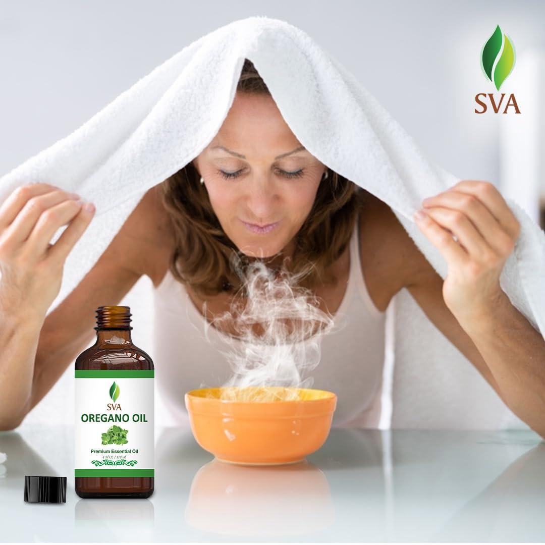 SVA Oregano Essential Oil – 4 Fl Oz – 100% Natural Oregano Oil - for Diffuser, Hair Care, Face, Skin Care, Aromatherapy, Scalp and Body Massage, Soap and Candle Making – with Dropper - Image 7