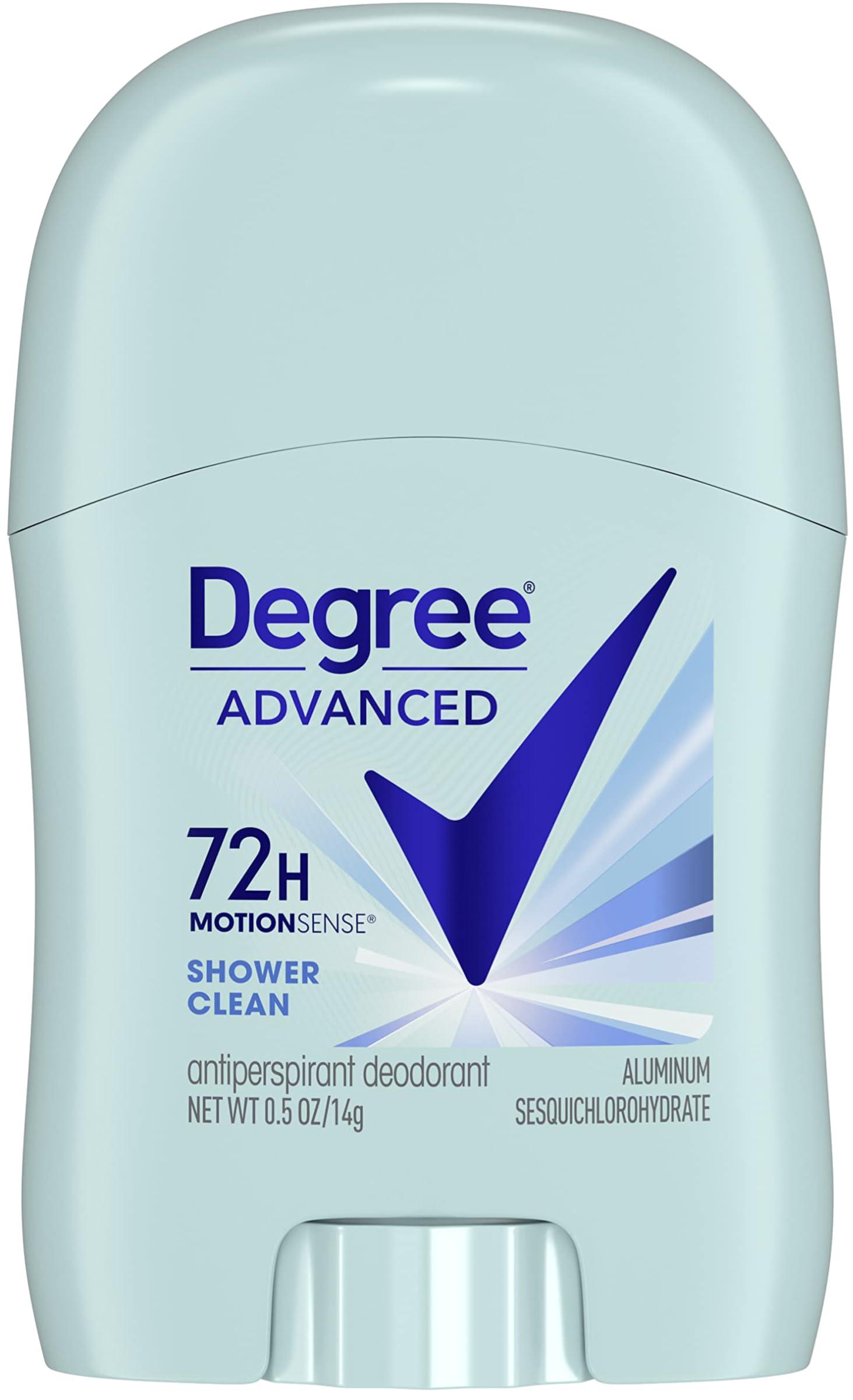 Degree Women’s Travel Deodorant Shower Clean 18-Pack – 72H Body Heat Activated Mini Antiperspirant, 0.5 Oz Ea - Image 3