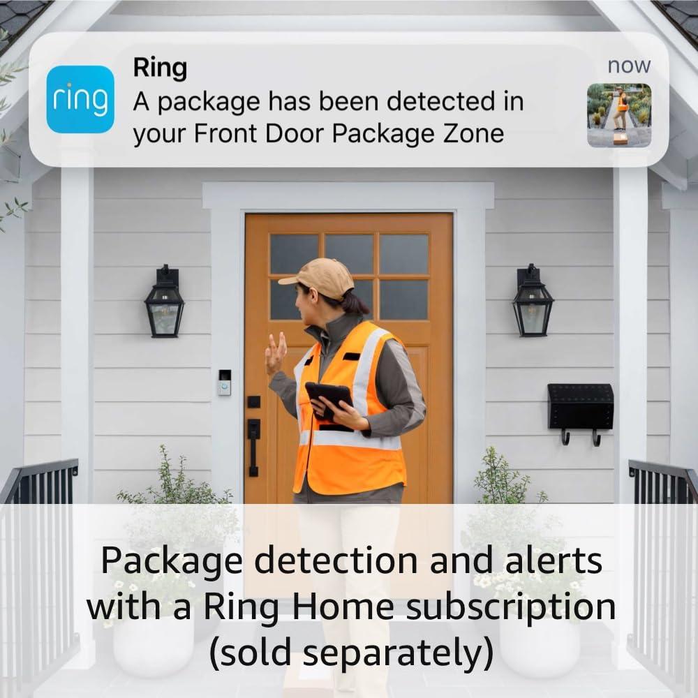 Ring Battery Doorbell, Head-to-Toe Video, Live View with Two-Way Talk, and Motion Detection & Alerts (2024 release), Venetian Bronze - Image 3