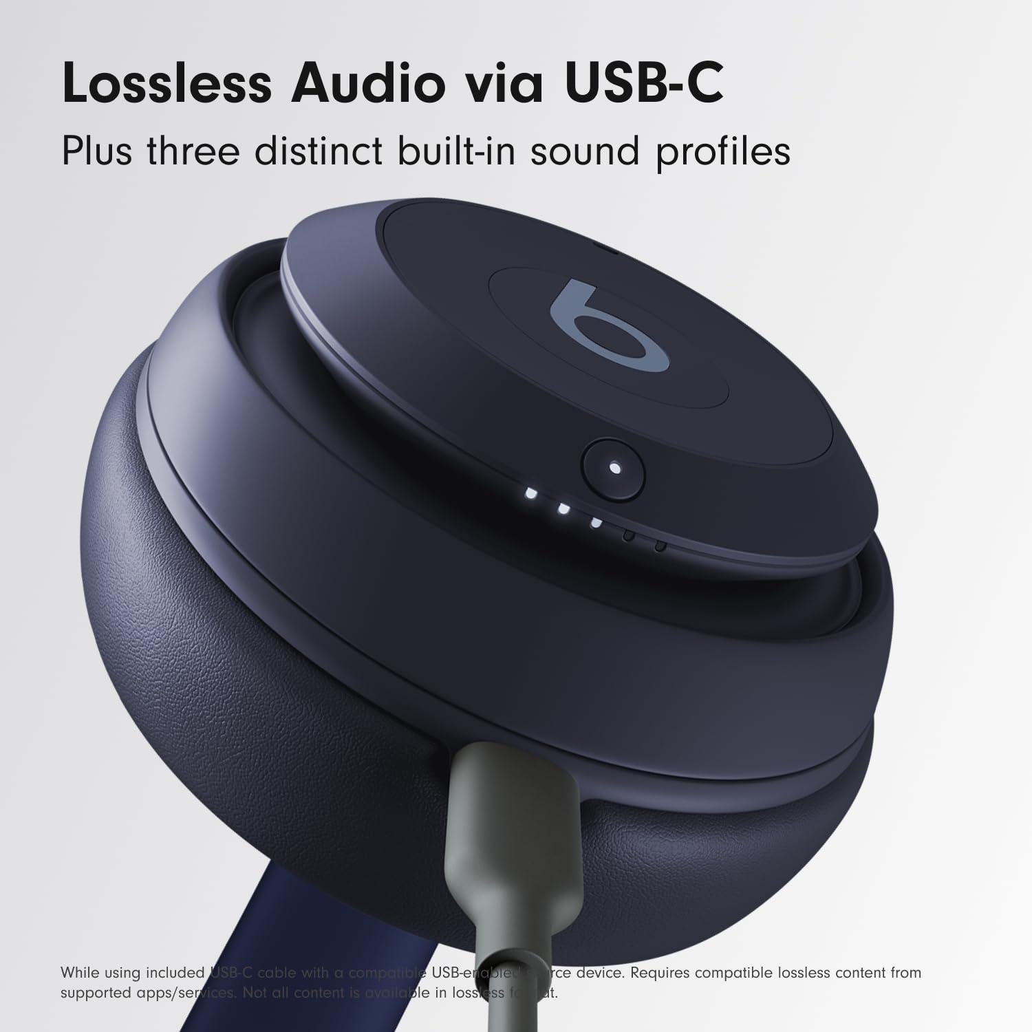 Beats Studio Pro - Wireless Bluetooth Noise Cancelling Headphones - Personalized Spatial Audio, USB-C Lossless Audio, Apple & Android Compatibility, Up to 40 Hours Battery Life - Navy - Image 6