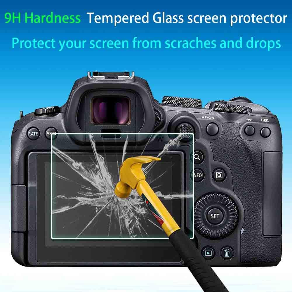 ULBTER Screen Protector for Canon EOS R7 /EOS R6 Mark II/EOS R6 Camera, 9H EOSR6 EOSR7 Tempered Glass Screen Protector Edge to Edge Protection,Anti-Scrach Anti-Bubble [3 Pack] - Image 3