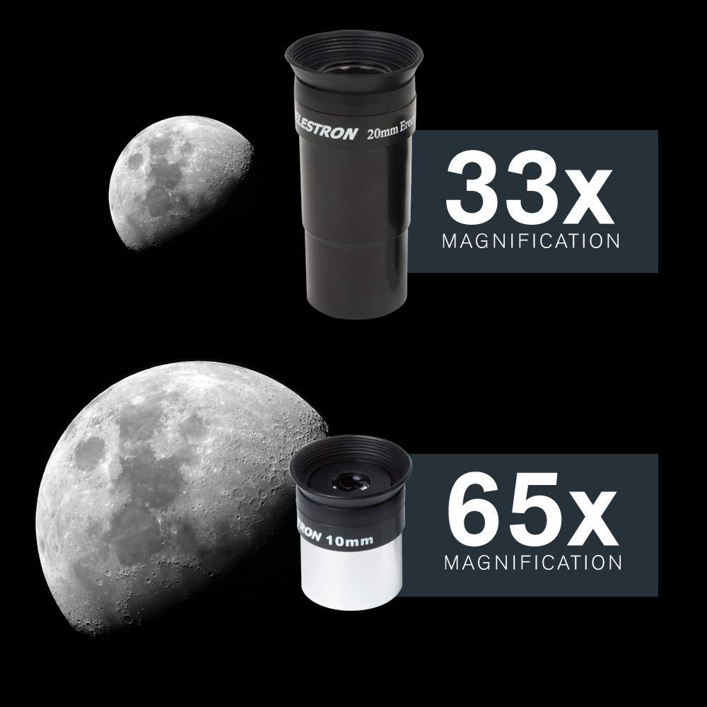 Celestron – AstroMaster 130EQ Newtonian Telescope – Manual Reflector for Beginners – Aluminized Mirror – Adjustable-Height Tripod – Includes Accessories Plus Astronomy Software Package - Image 5